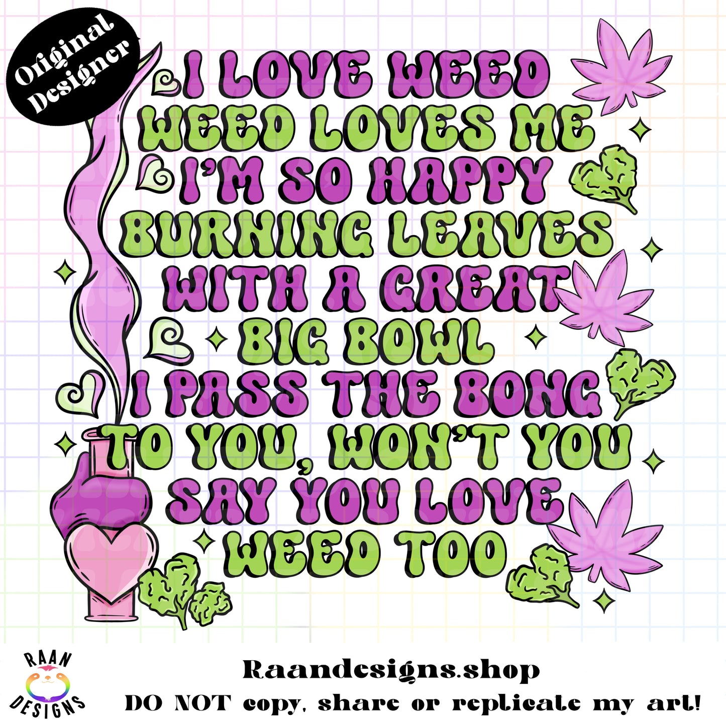 I Love Weed-Barney