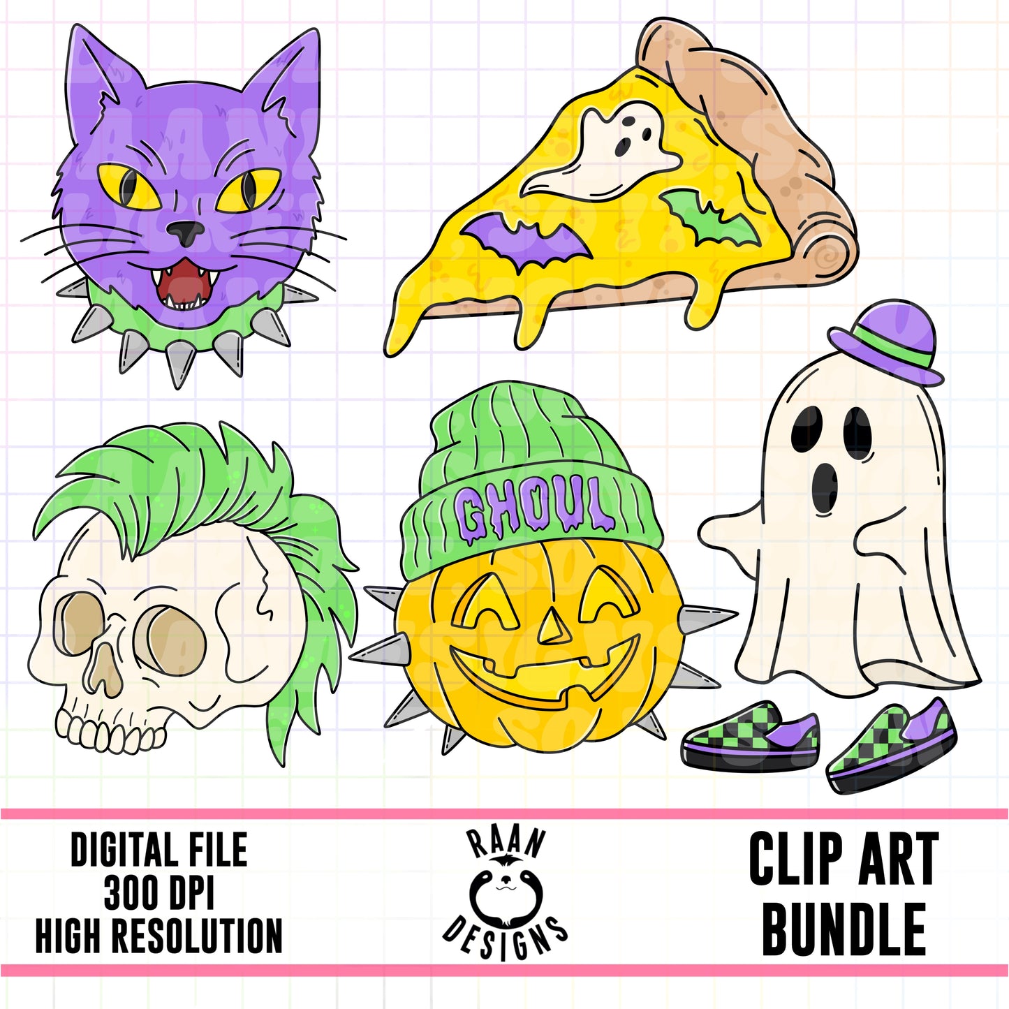 Edgy Halloween-Clipart Bundle