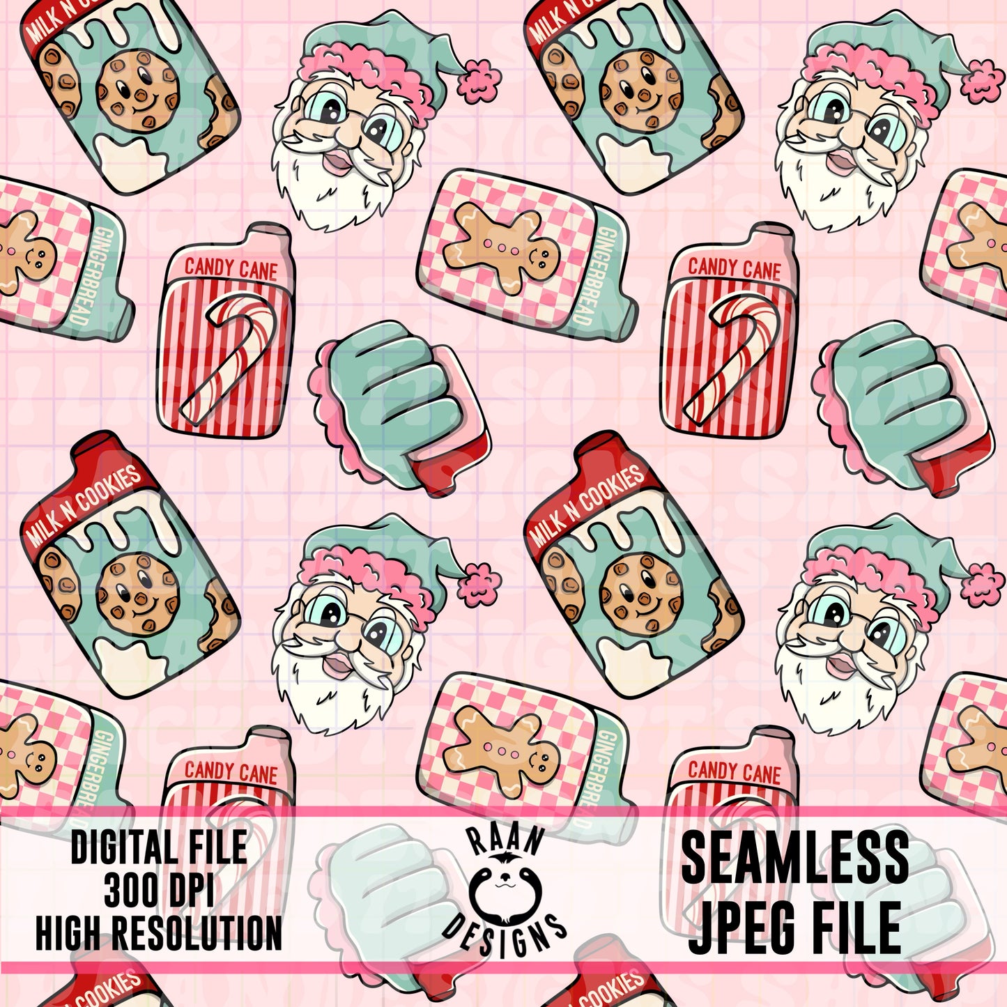 Vaping Santa-Seamless