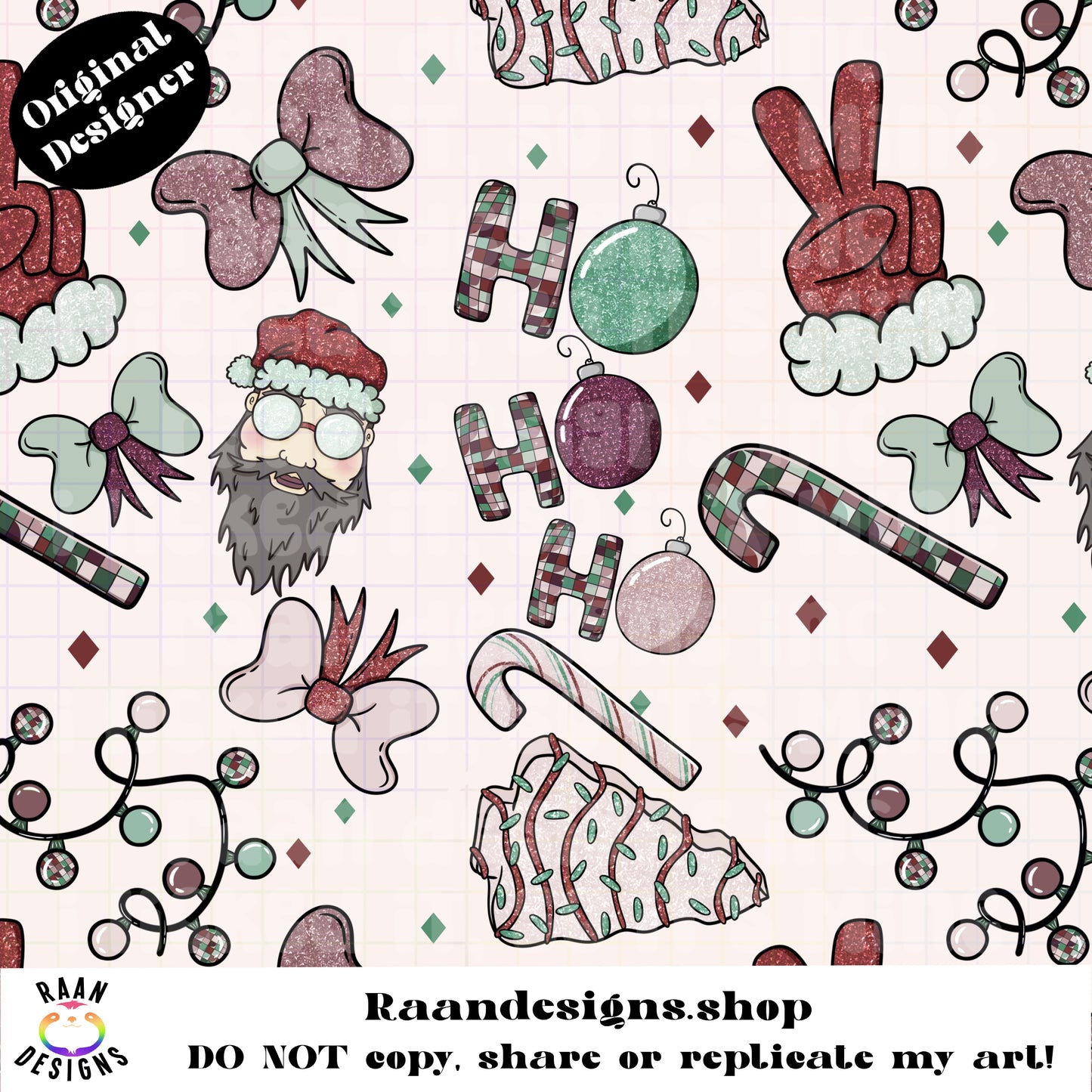 Glitter Christmas Seamless