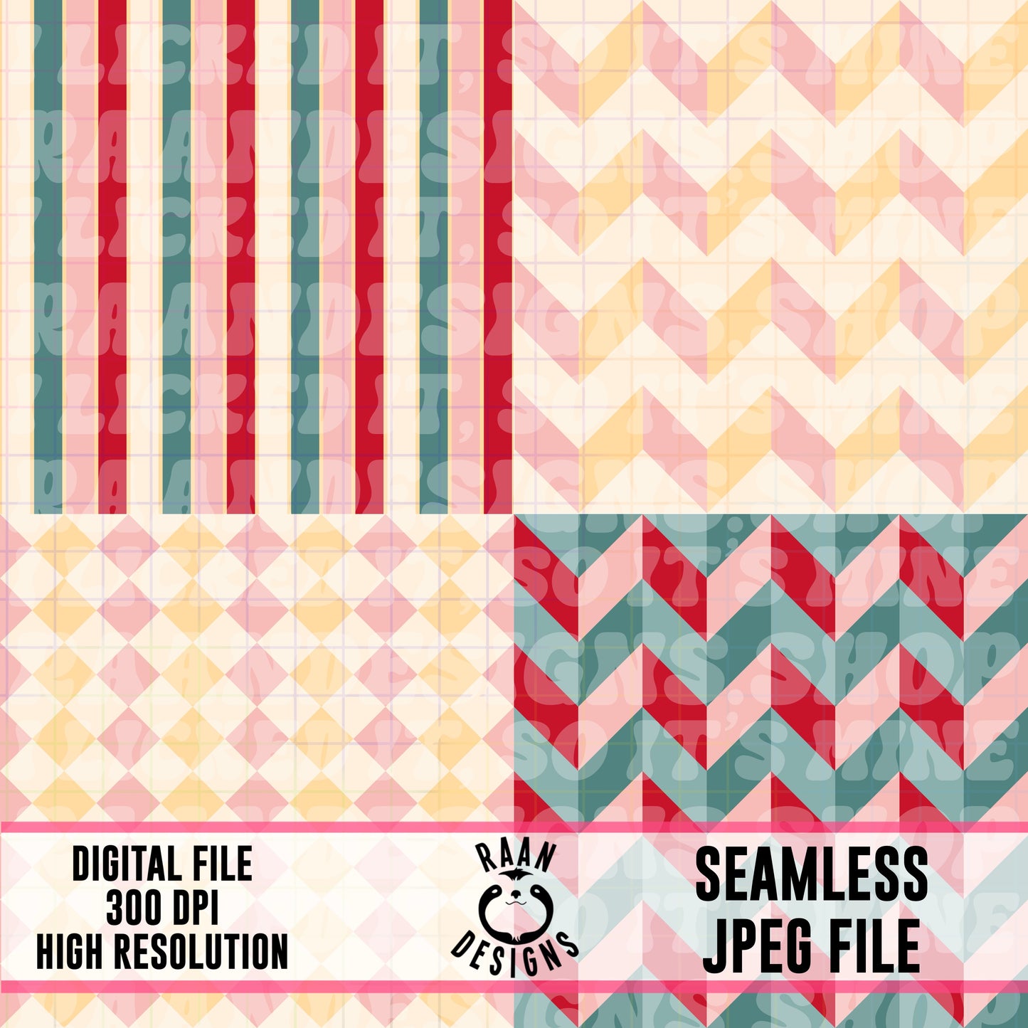 Pink Christmas Bundle-Seamless