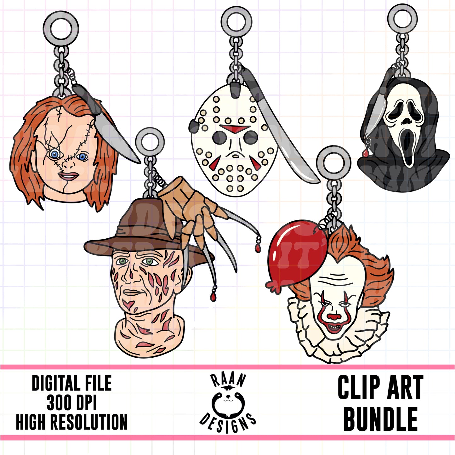 Horror Charms-Clipart Bundle