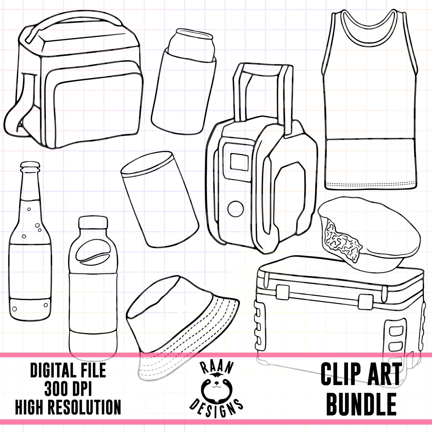 Australian Blue Collar Outline Bundle