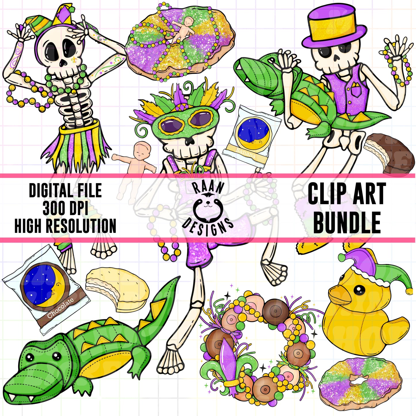 Mardi Gras Element Bundle