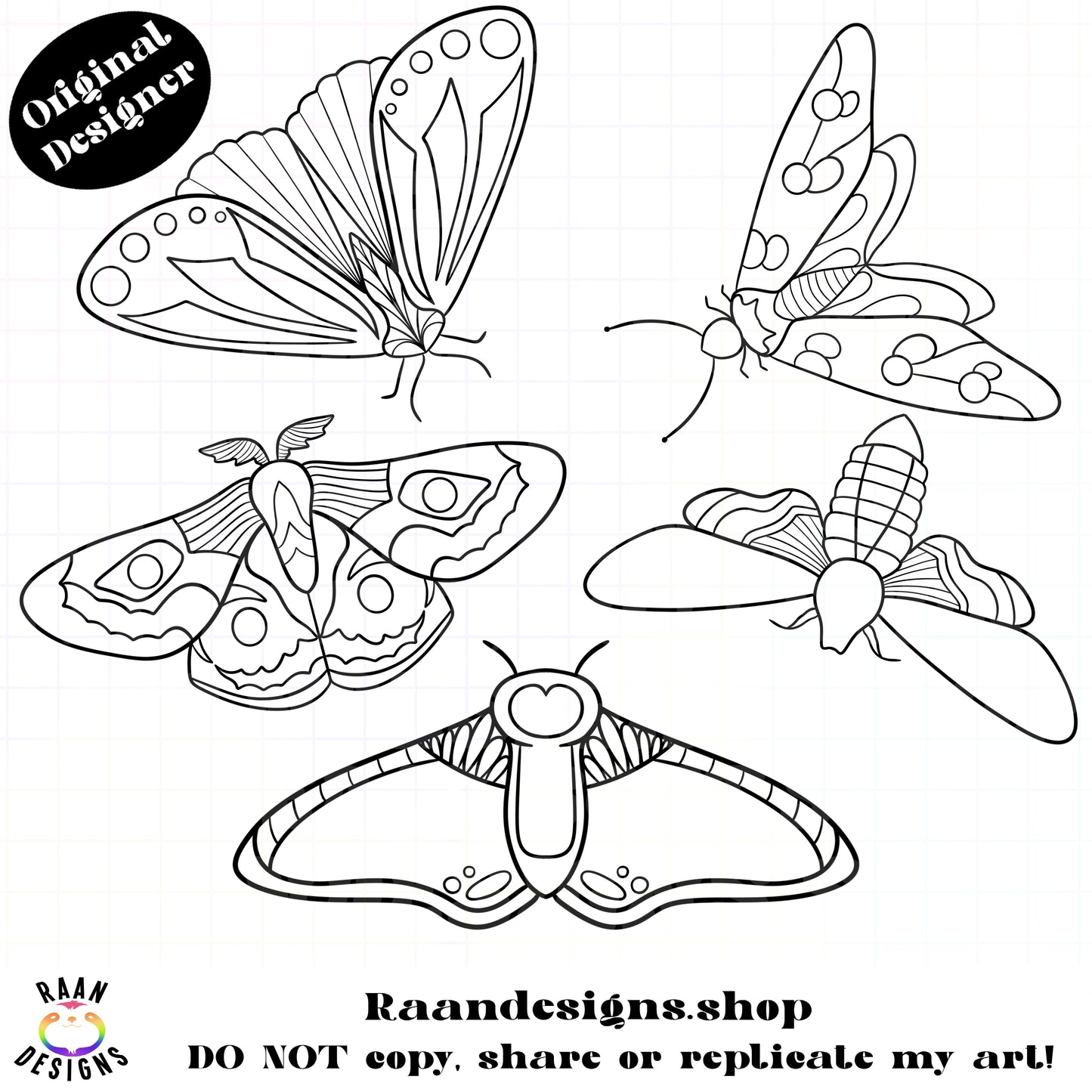 Moths-Outline-Elements