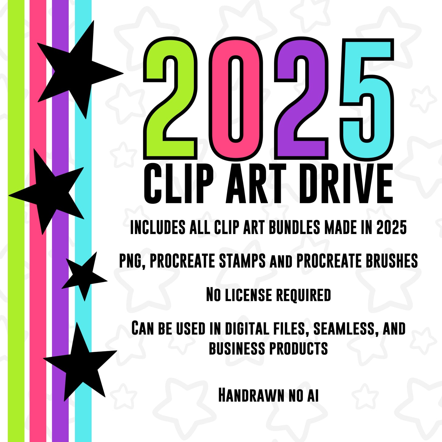 2025 Yearly Clip Art Drive