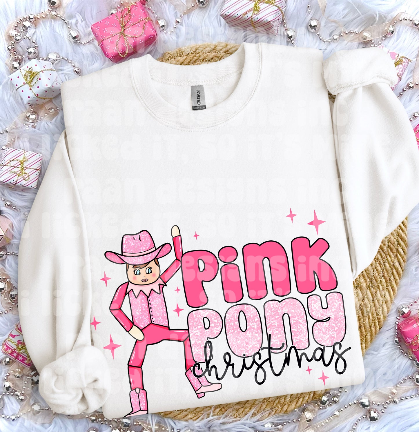 Pink Pony Christmas Elf