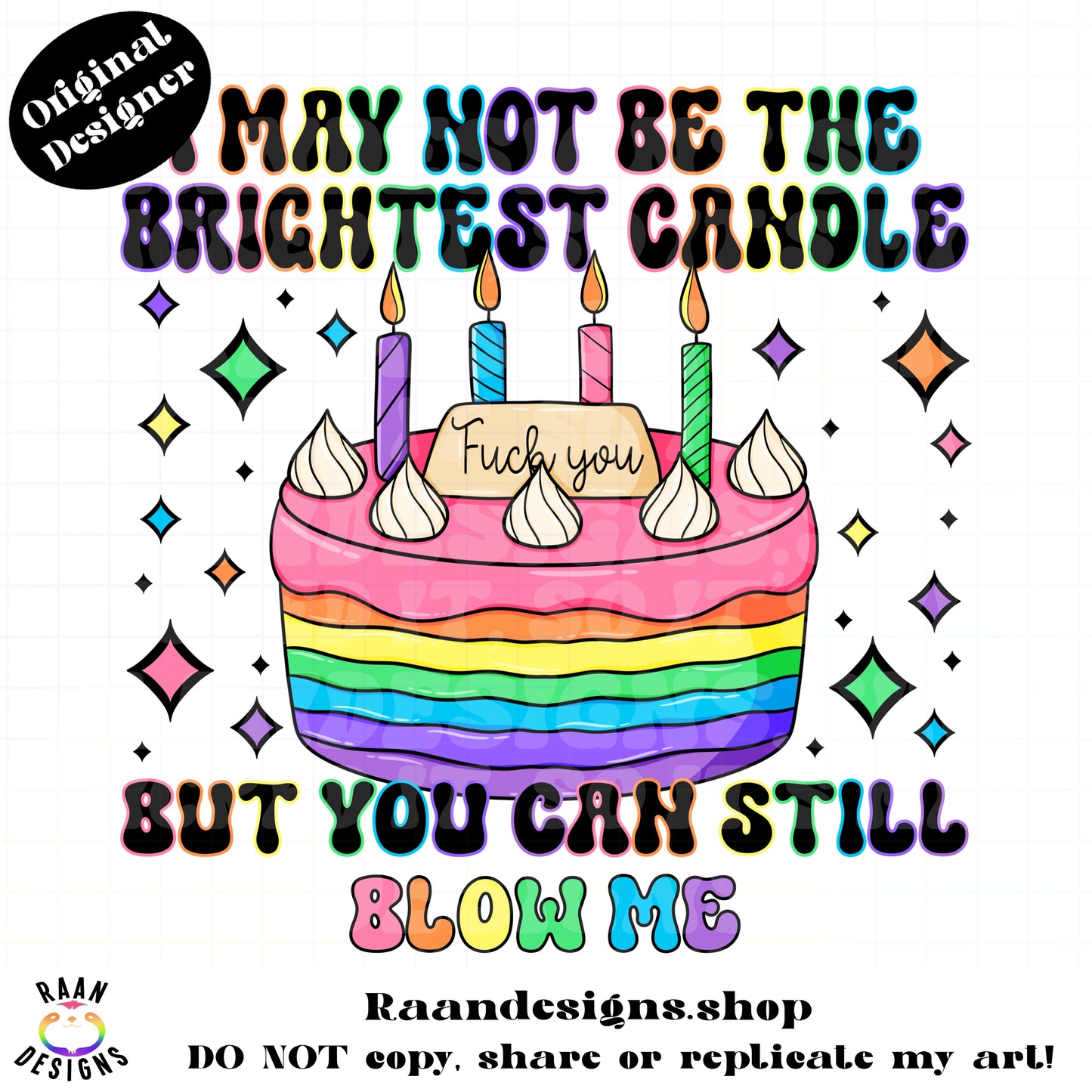 Rainbow Cake Blow Me