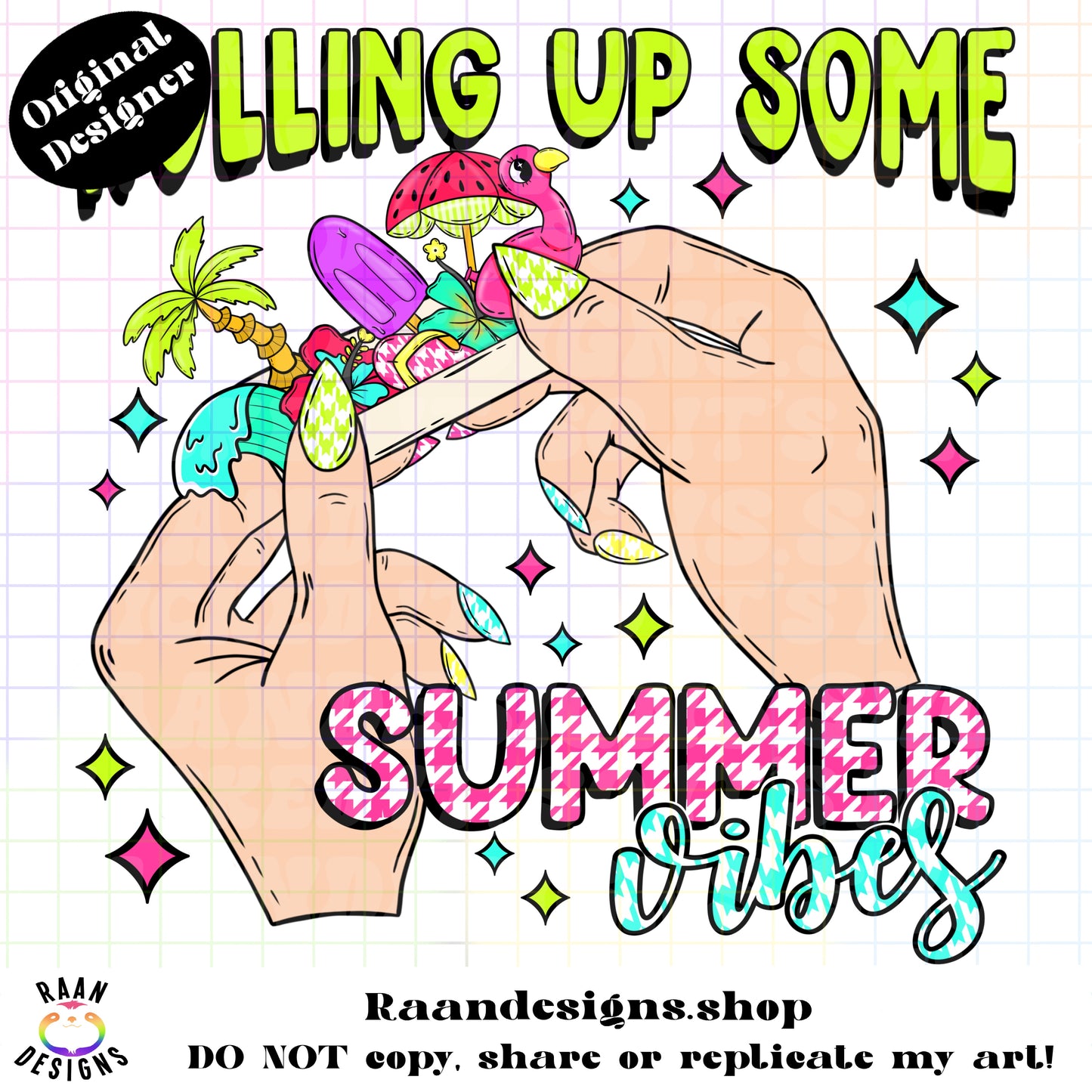 Rolling Up Summer Vibes-Both Skin Tones