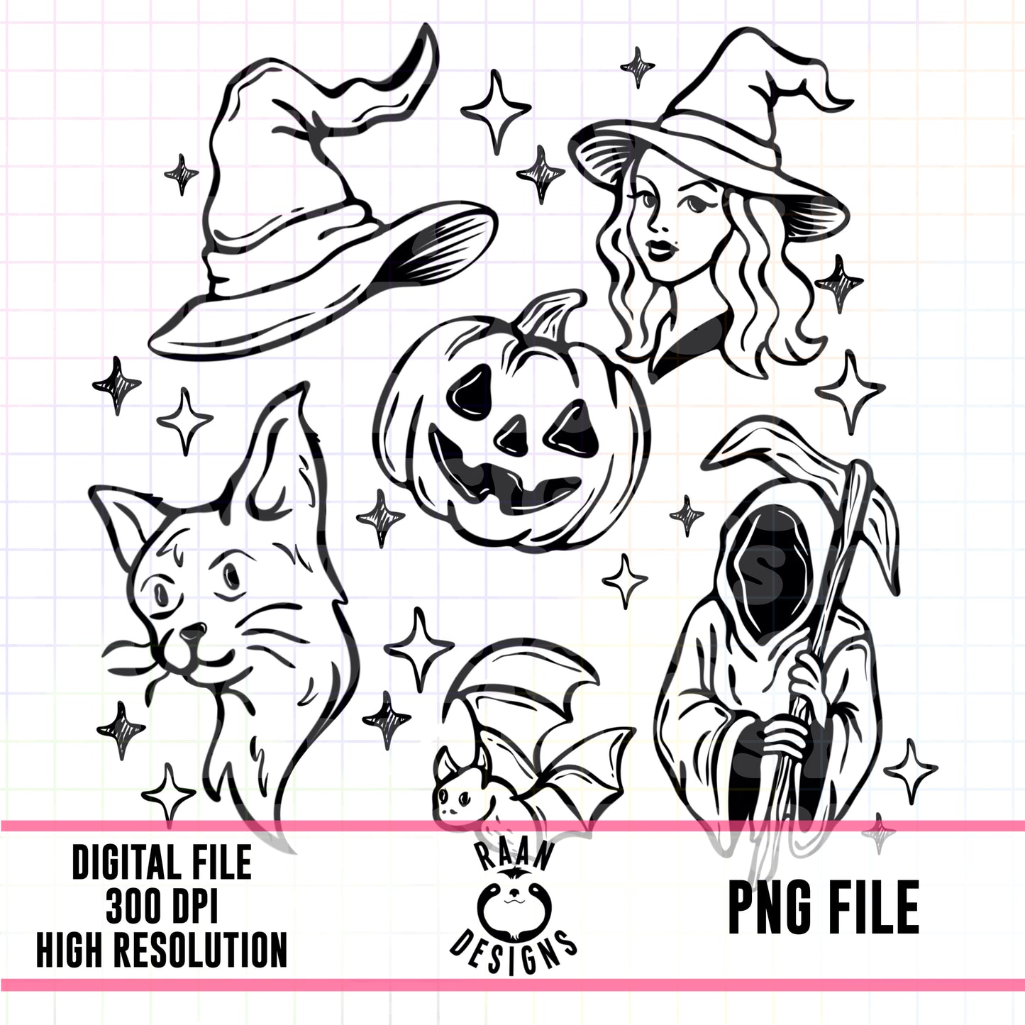 Halloween Tattoo Flash