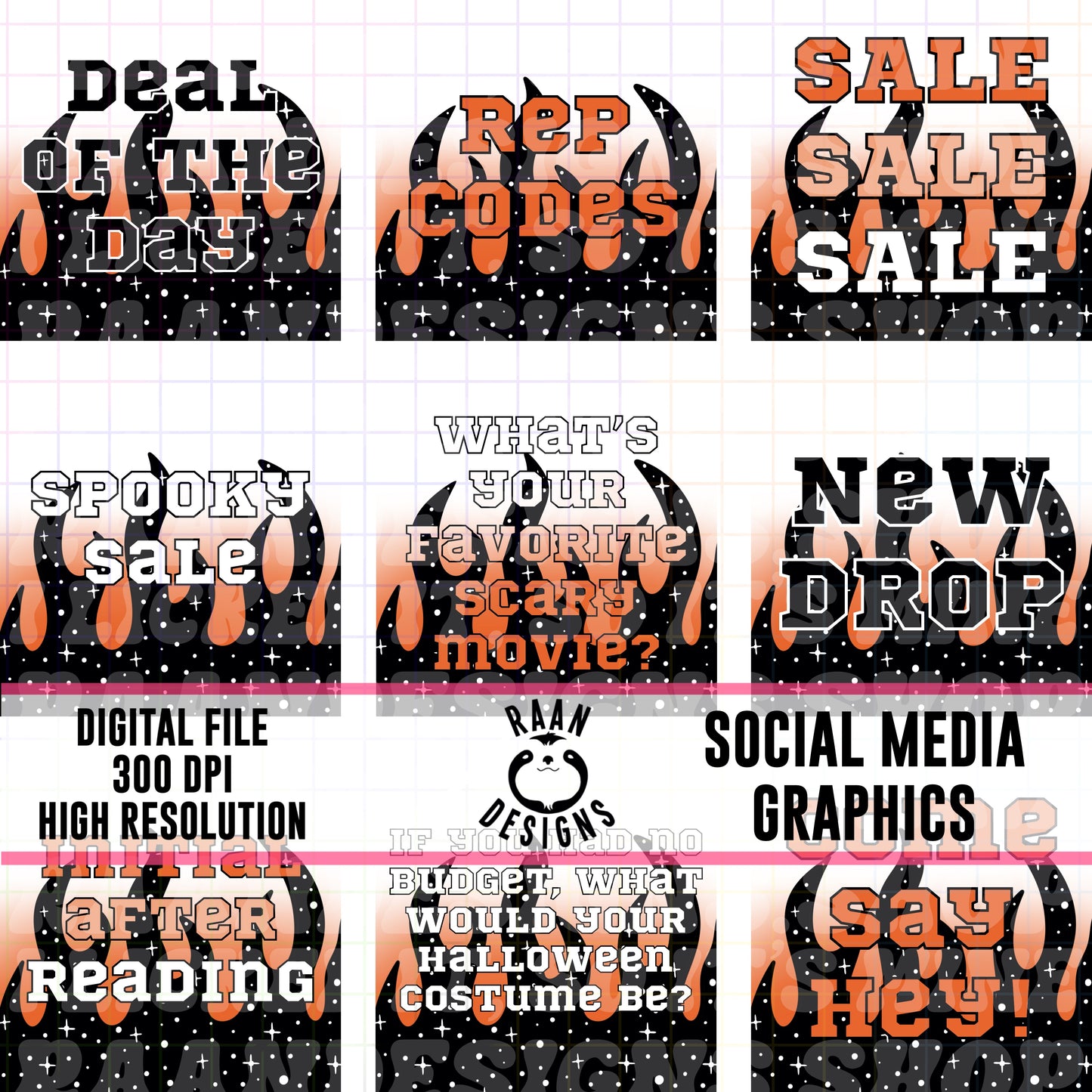 White Flame-Social Media Graphics
