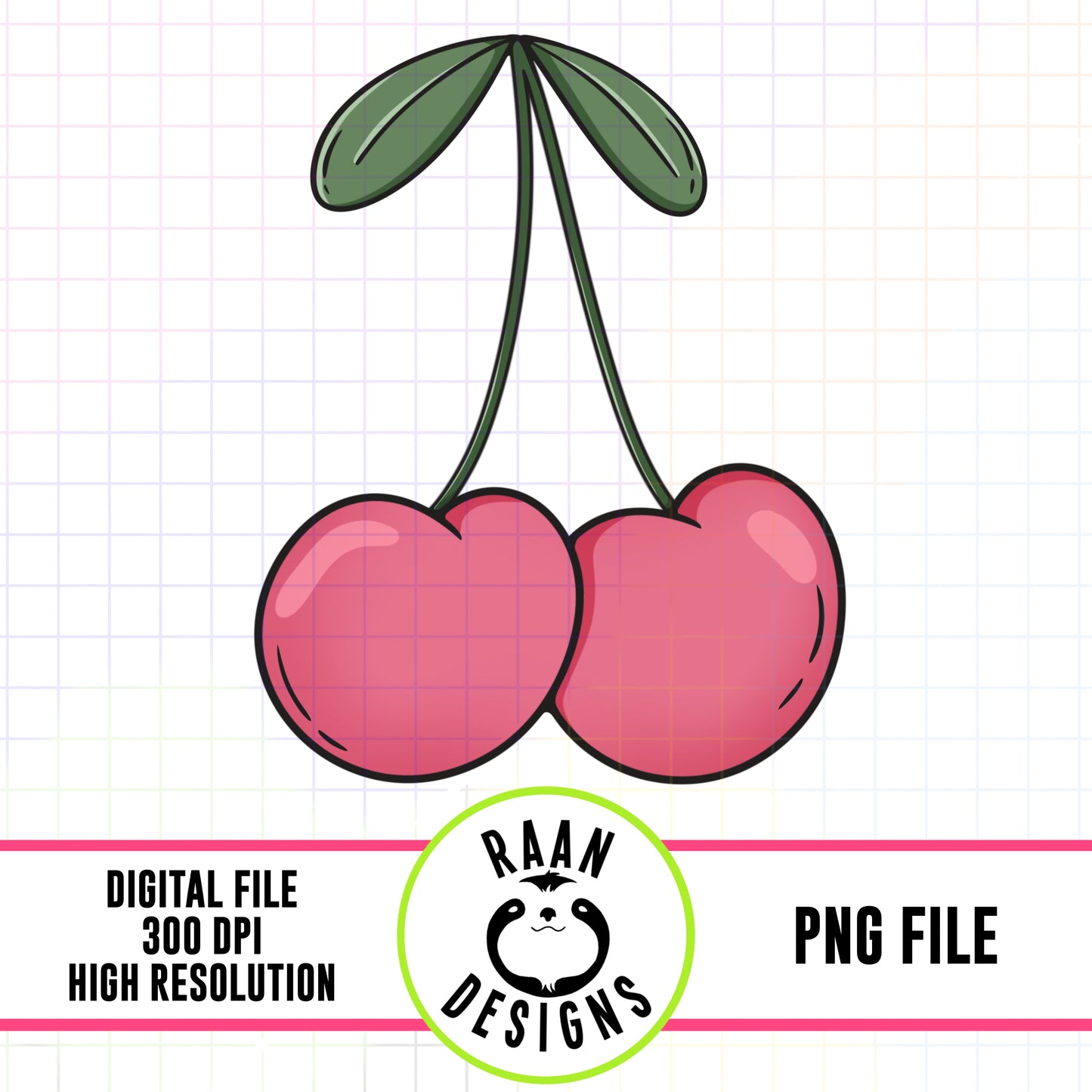 Mouthy Women Pink Cherries-Pocket