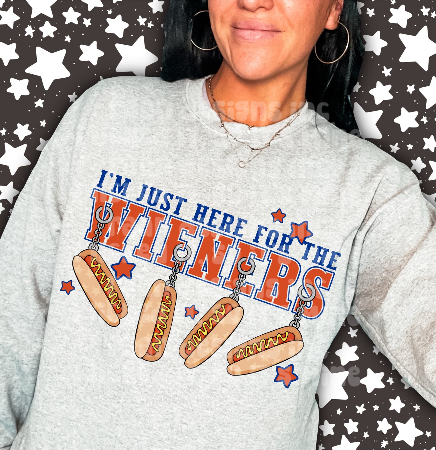 Here For The Wieners Charm