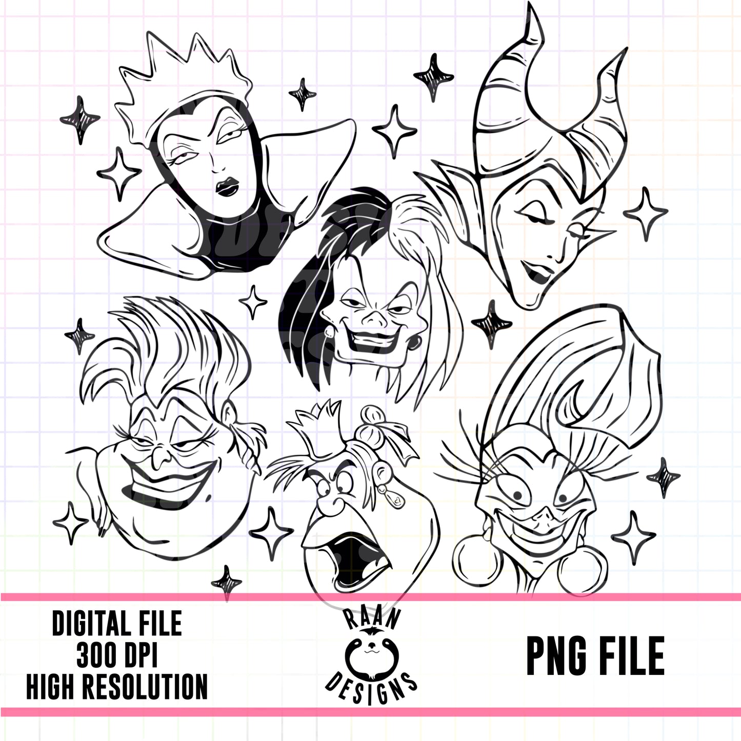 Villians Tattoo Flash