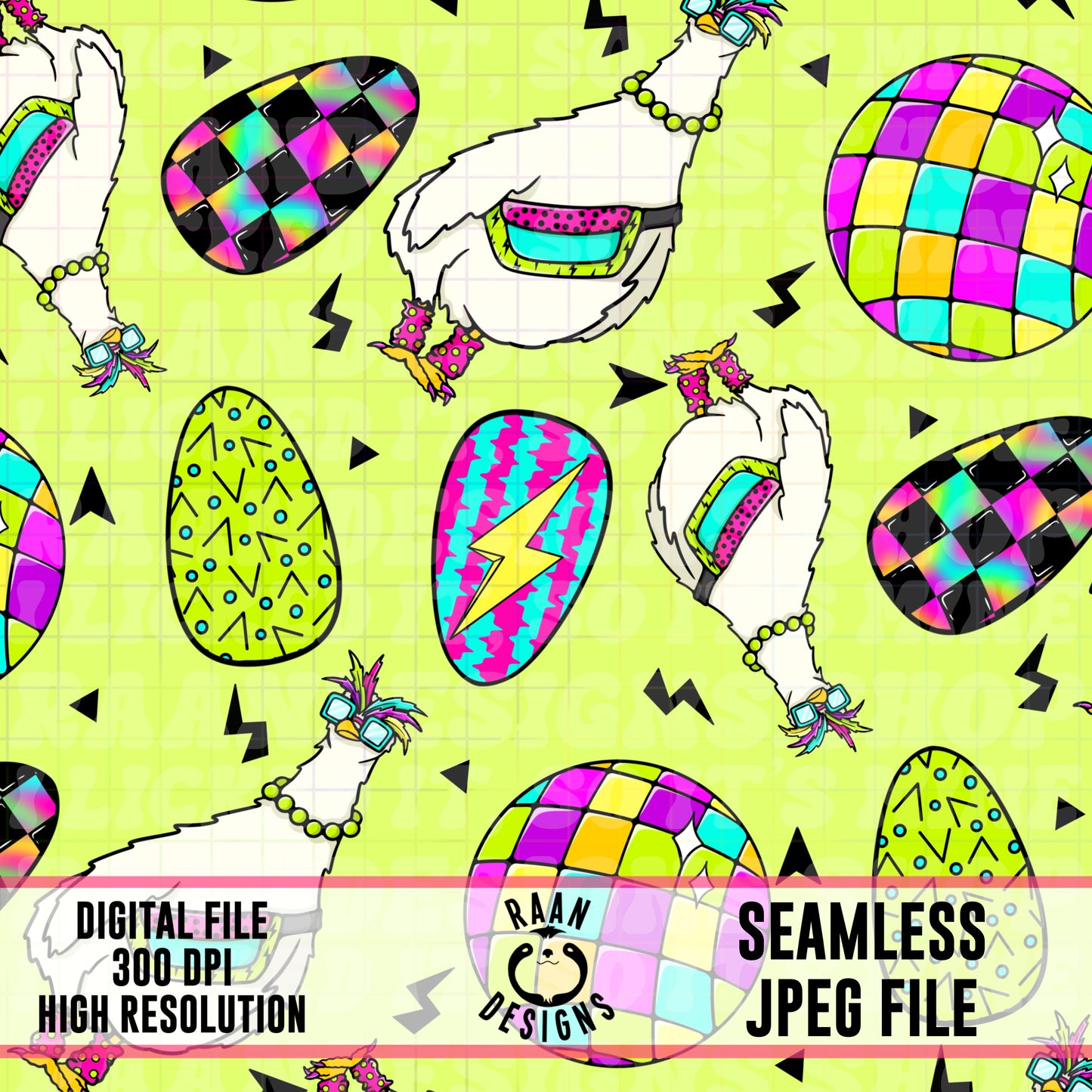 Retro Chicken Seamless