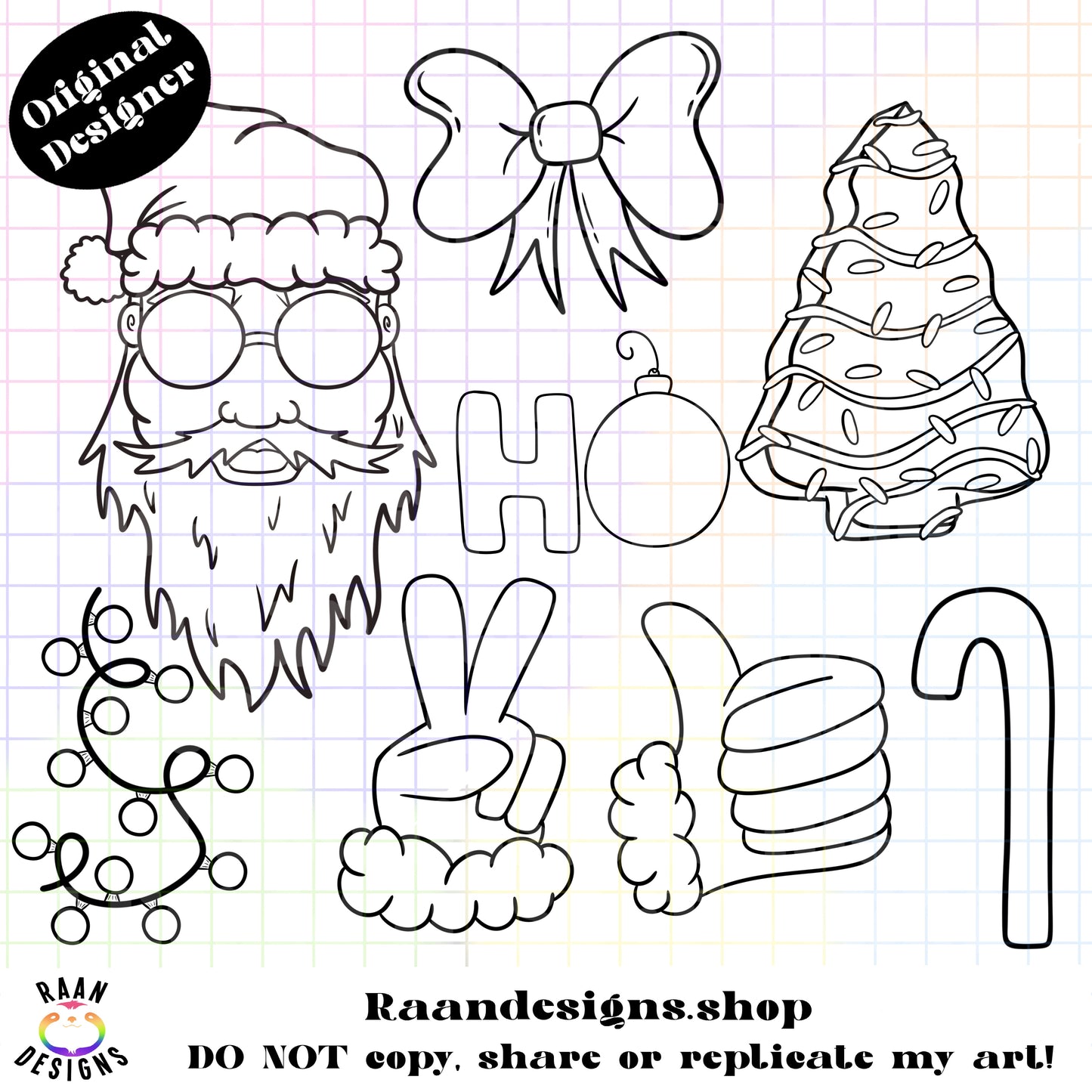 Christmas Outline Elements