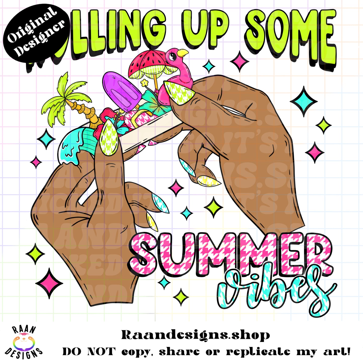 Rolling Up Summer Vibes-Both Skin Tones