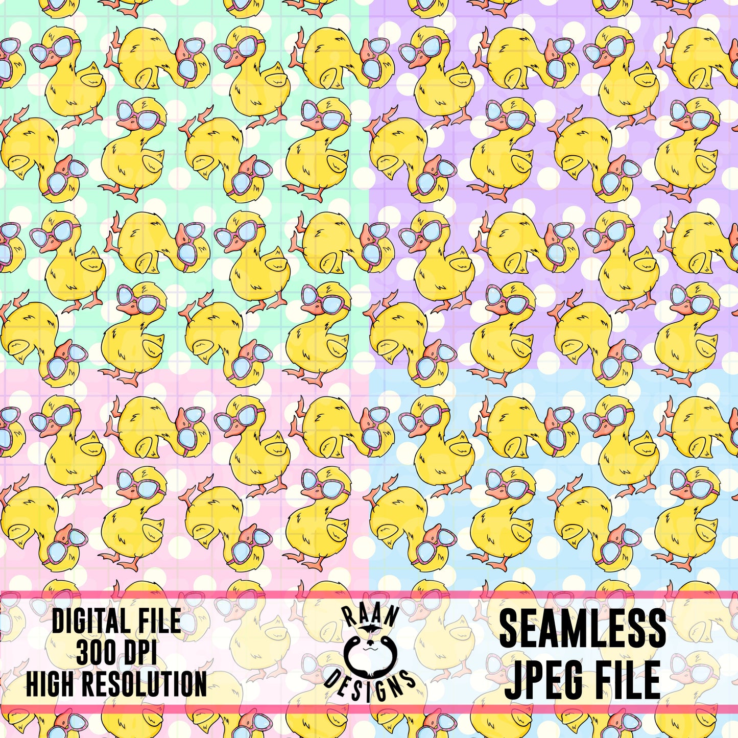 Sunglasses Duck Bundle-Seamless