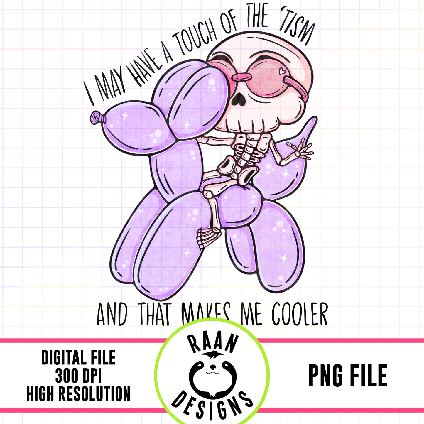 Touch of the Tism-Purple