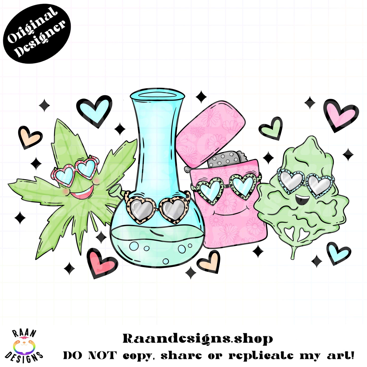 Weed Love Glasses