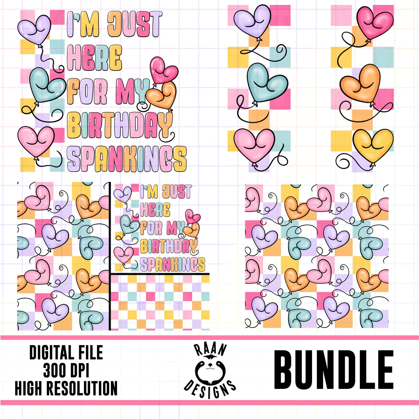 Just Here For My Birthday Spankings-Bundle