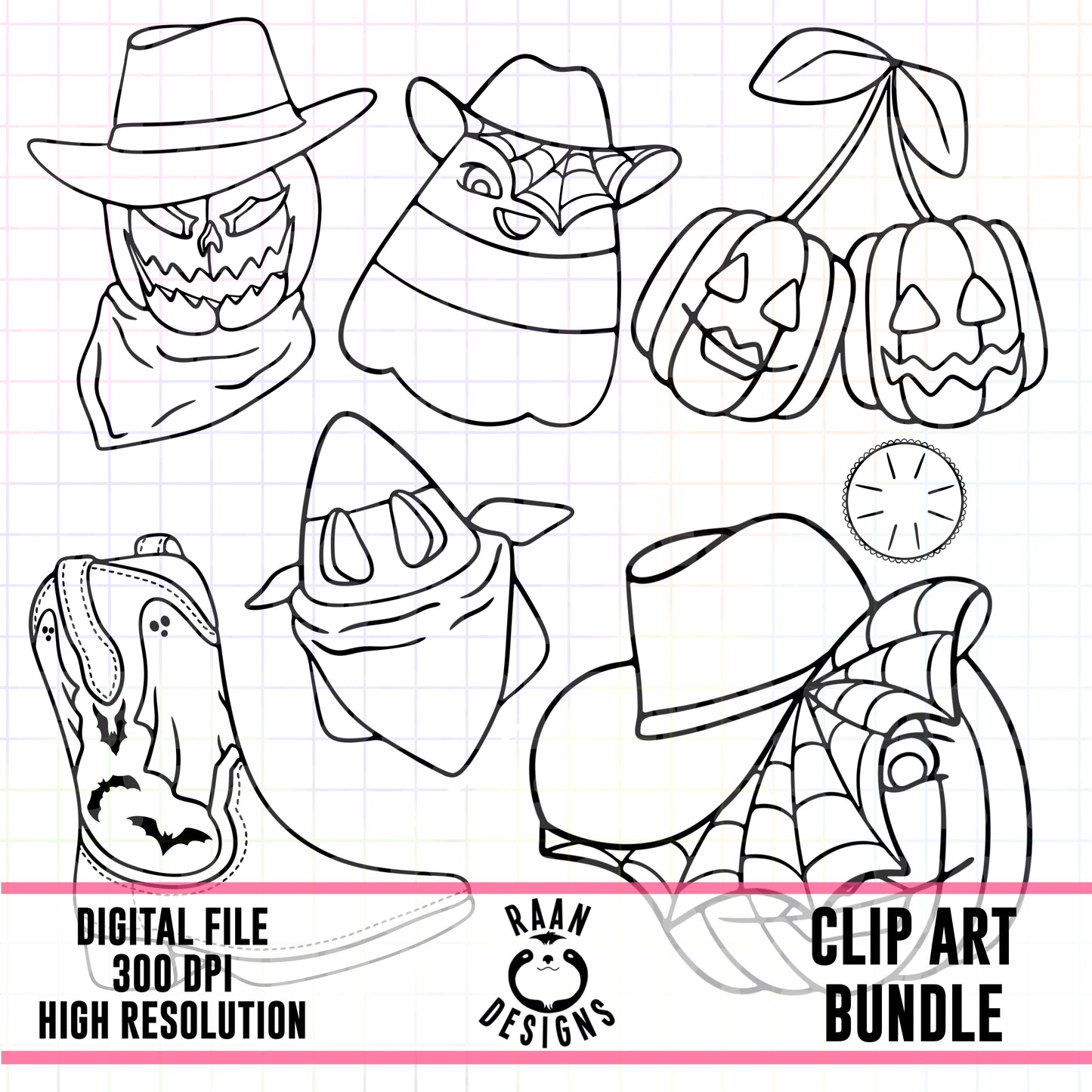 Western Halloween-Clipart Bundle