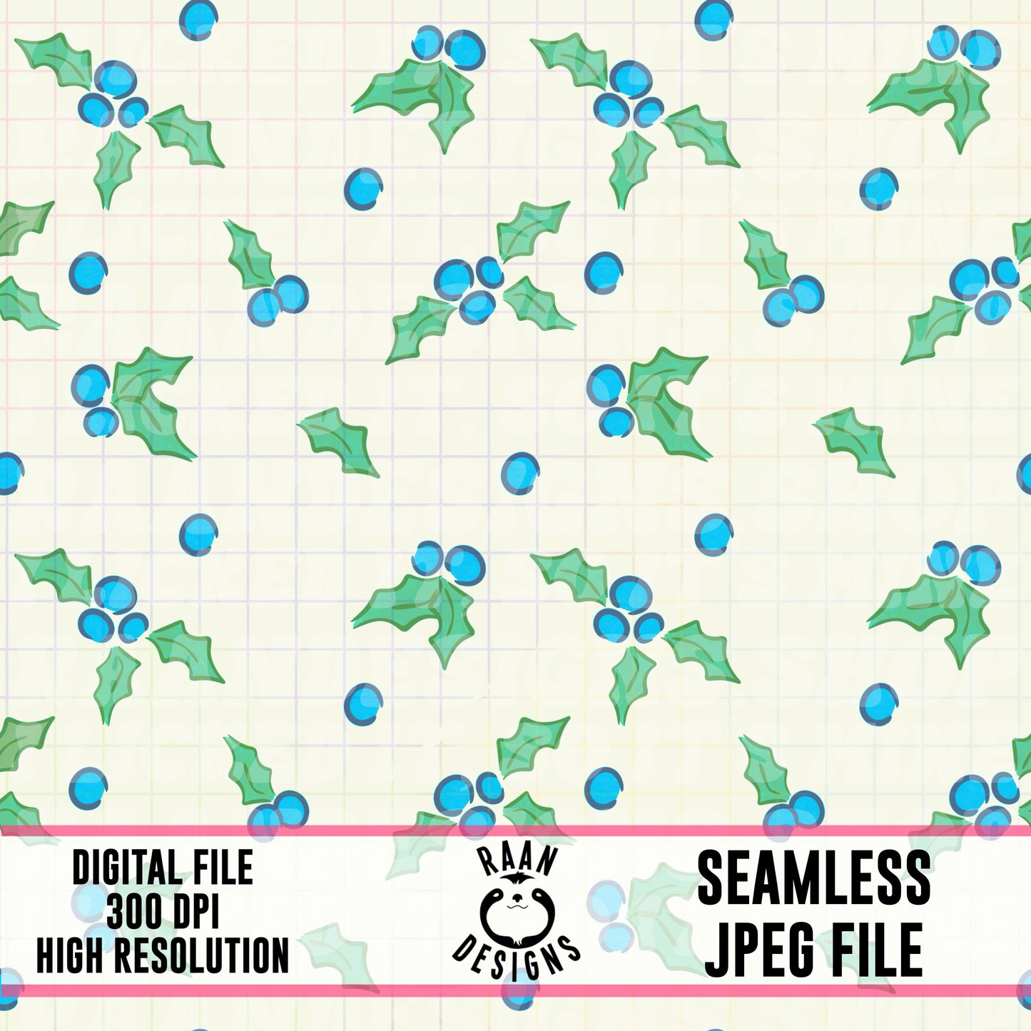 Blueberry-Seamless Pattern