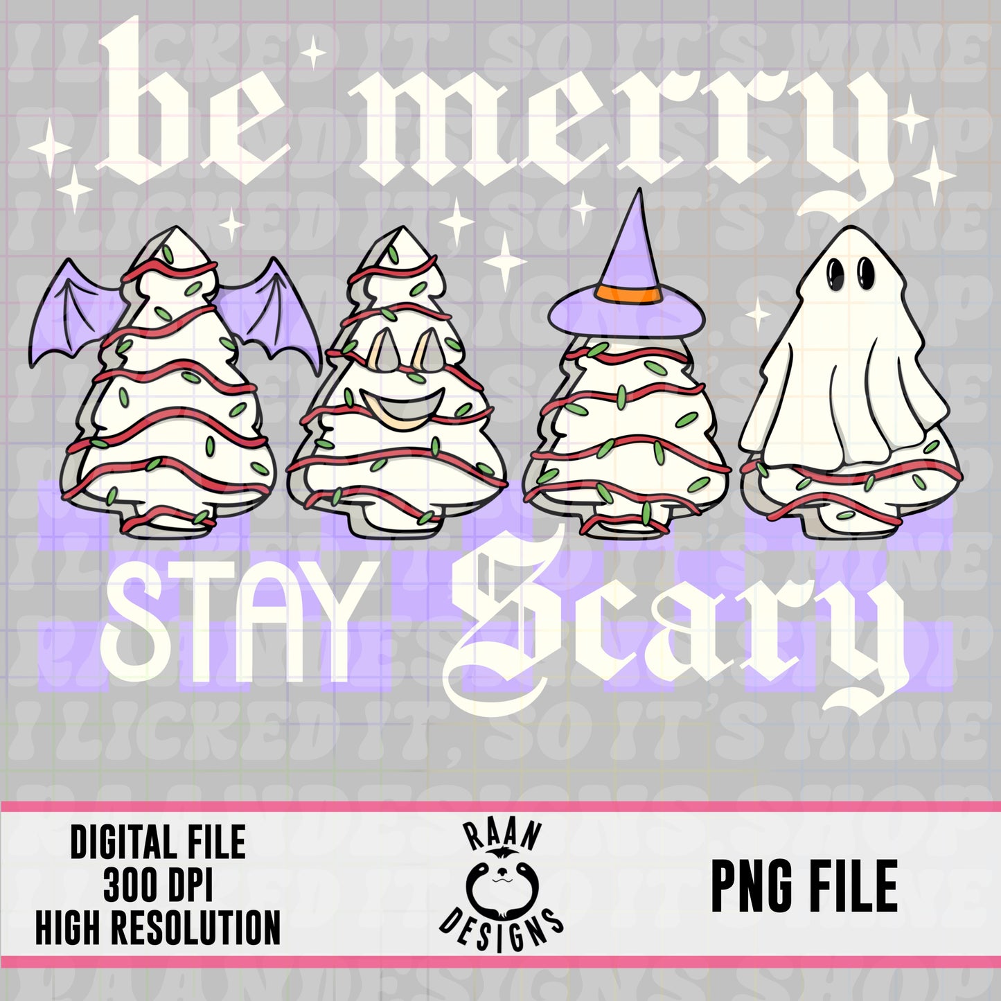Be Merry Stay Scary-White