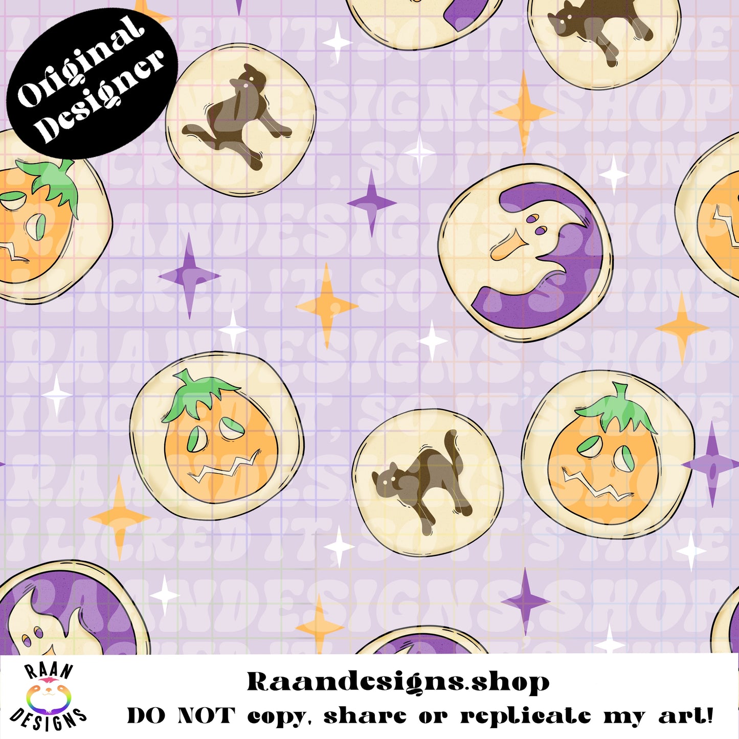 Halloween Cookie Seamless-Large Print