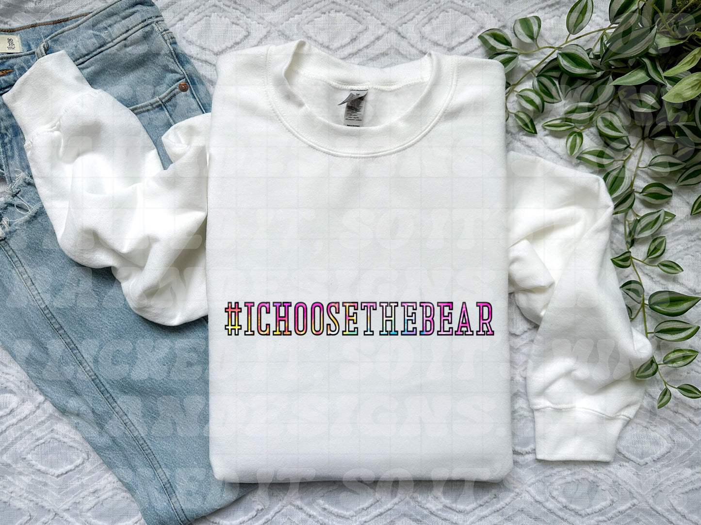 I Choose The Bear-Tiedye