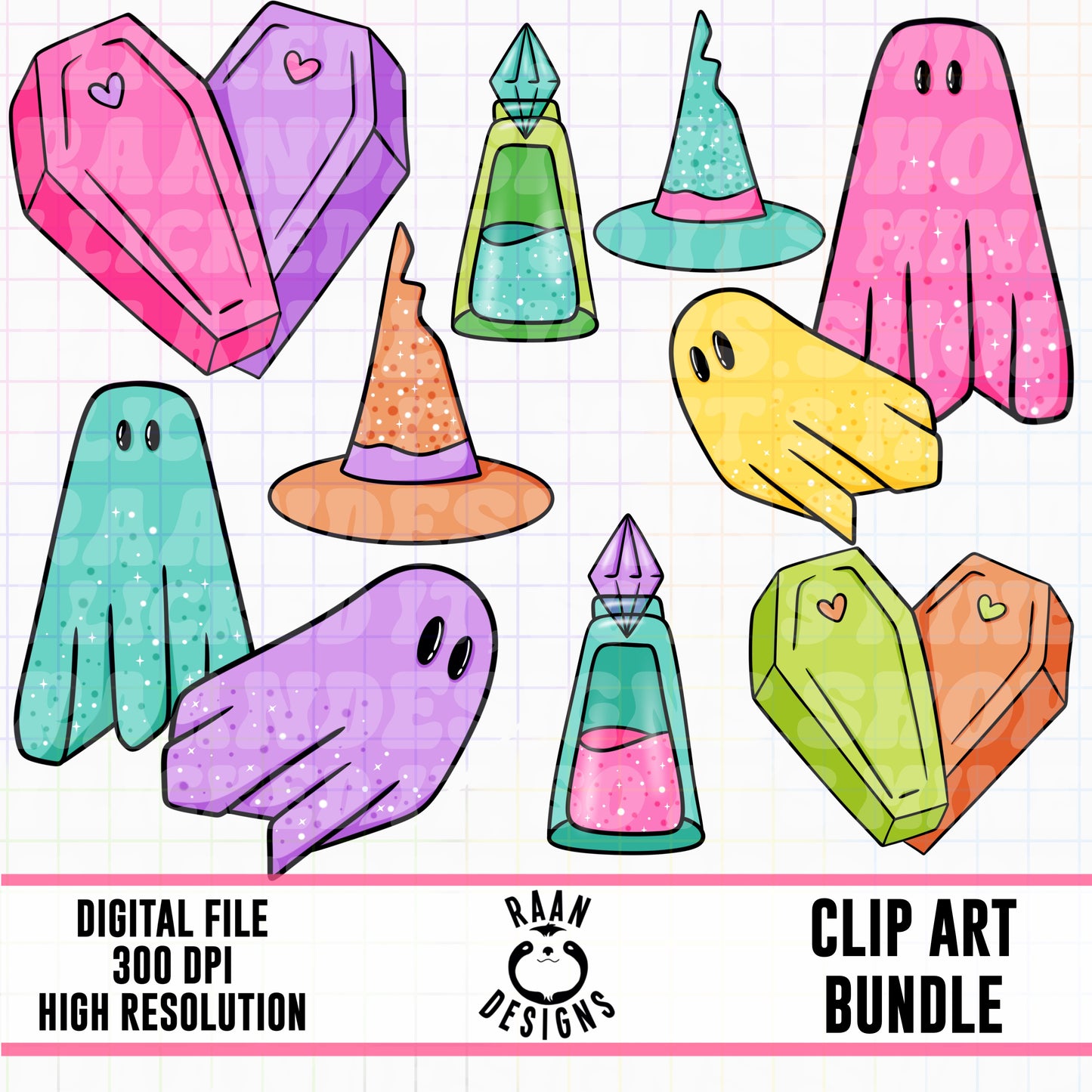Bright Halloween-Clipart Bundle