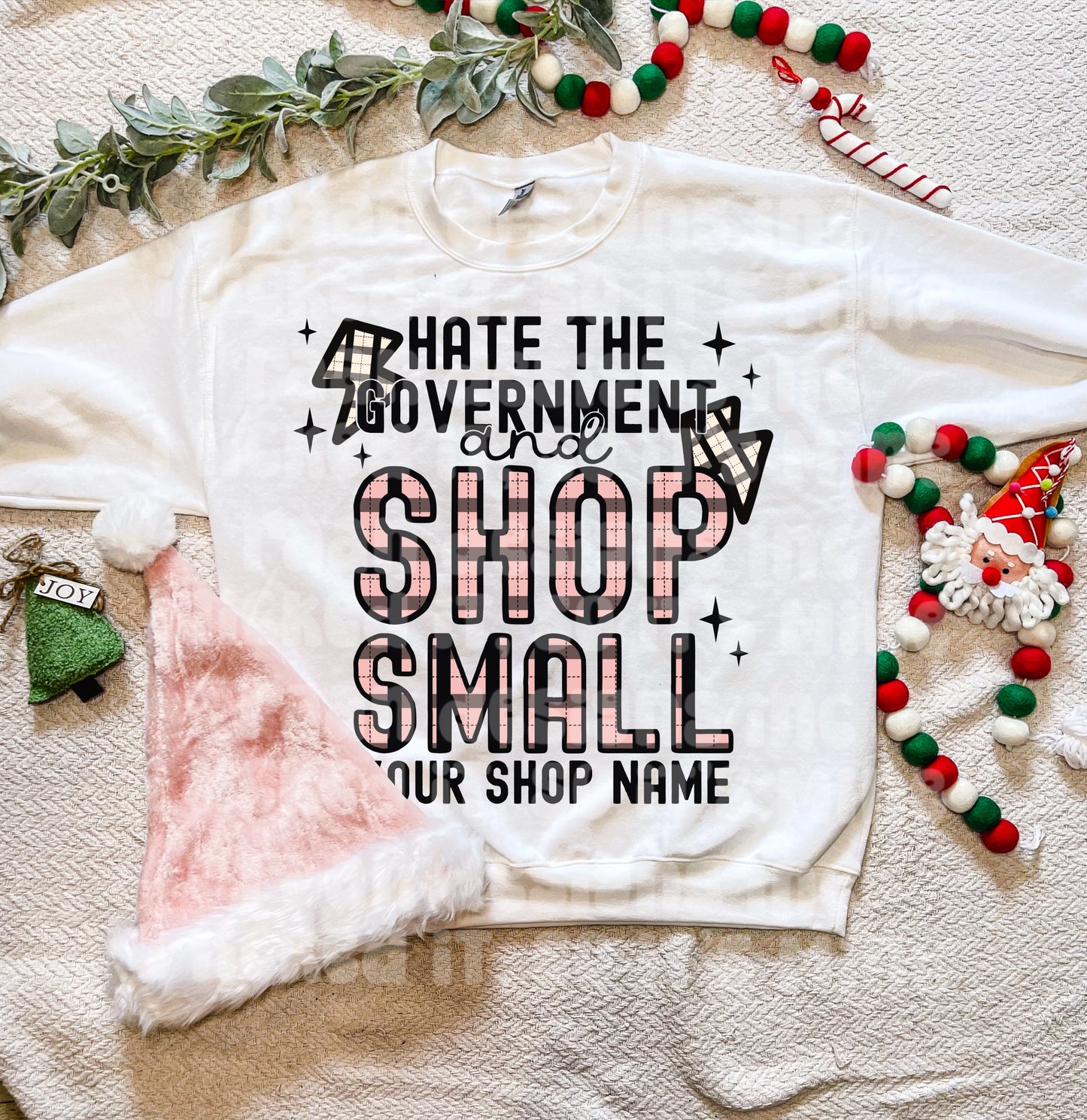 Hate The Government Shop Small-CUSTOM-Pink