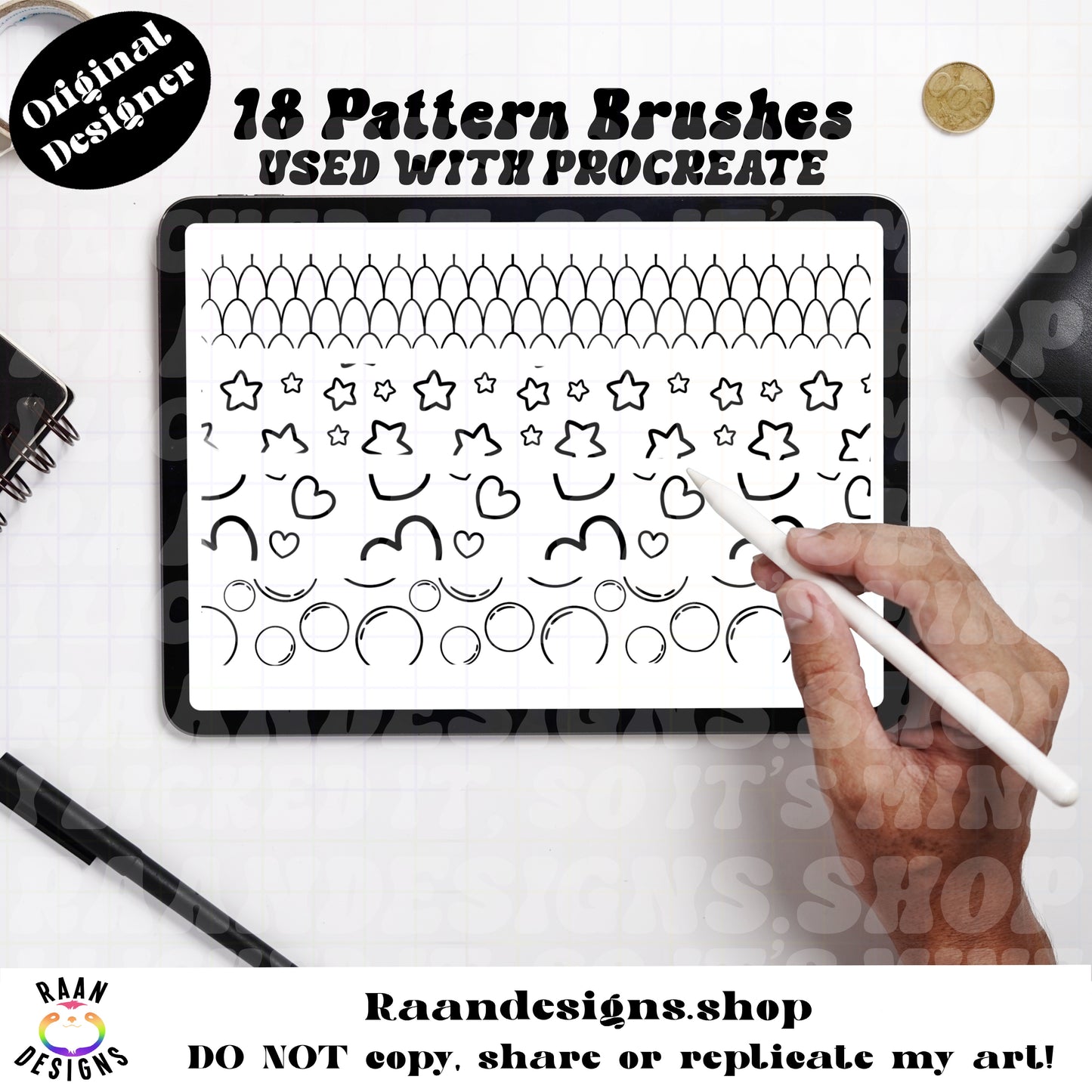 Mega Pattern Brush Pack 18 Brushes!