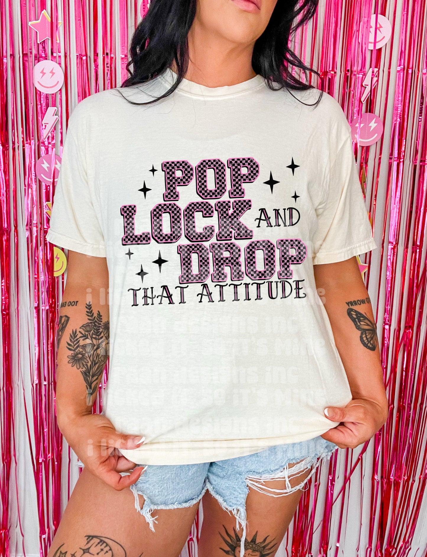 Pop Lock And Drop That Attitude-Pink