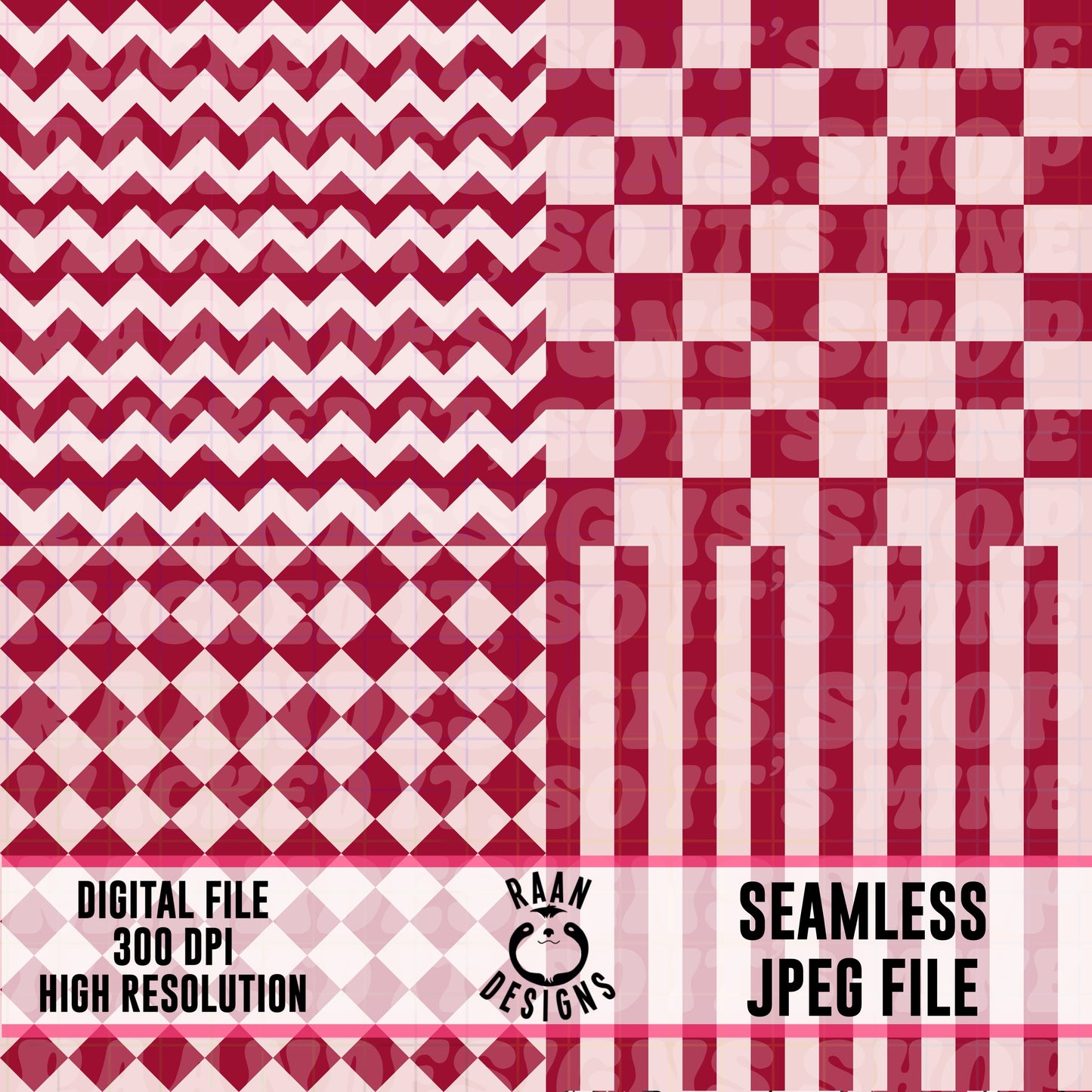 Red Pattern-Seamless Pattern