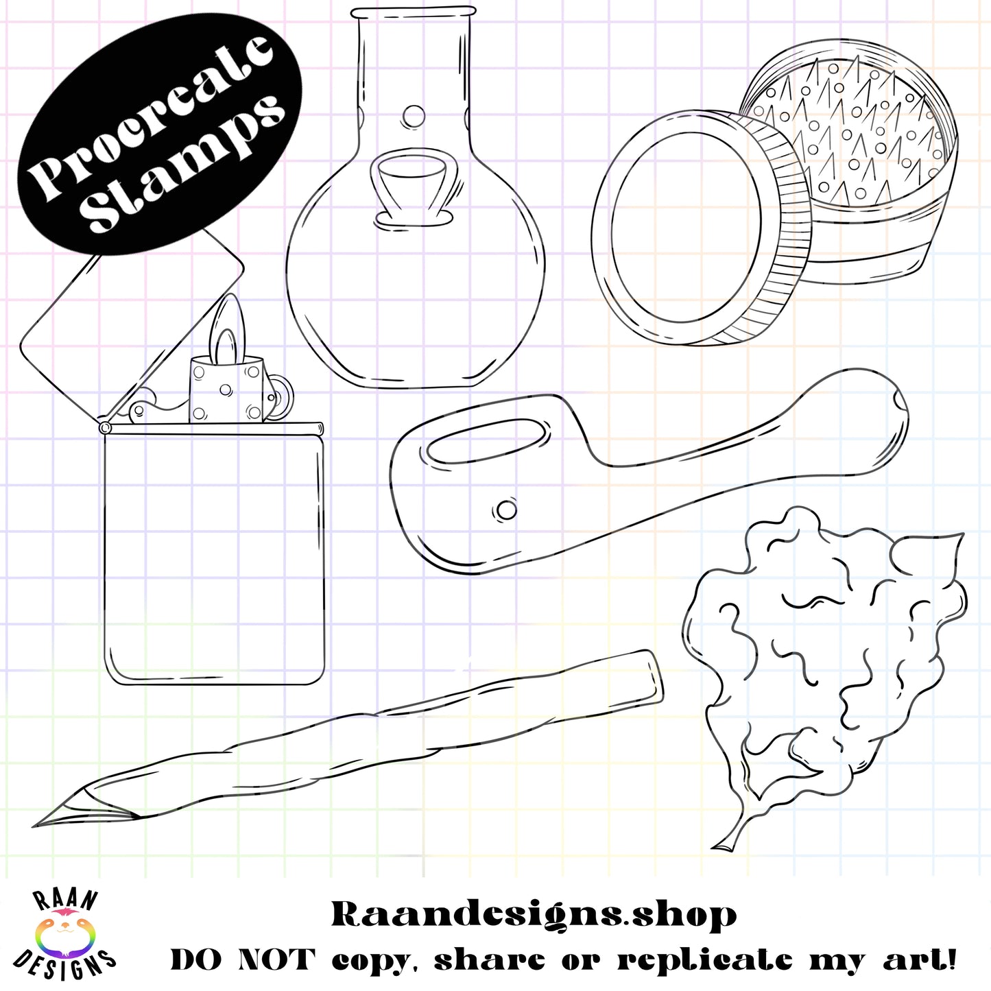 420-2 Procreate Stamp
