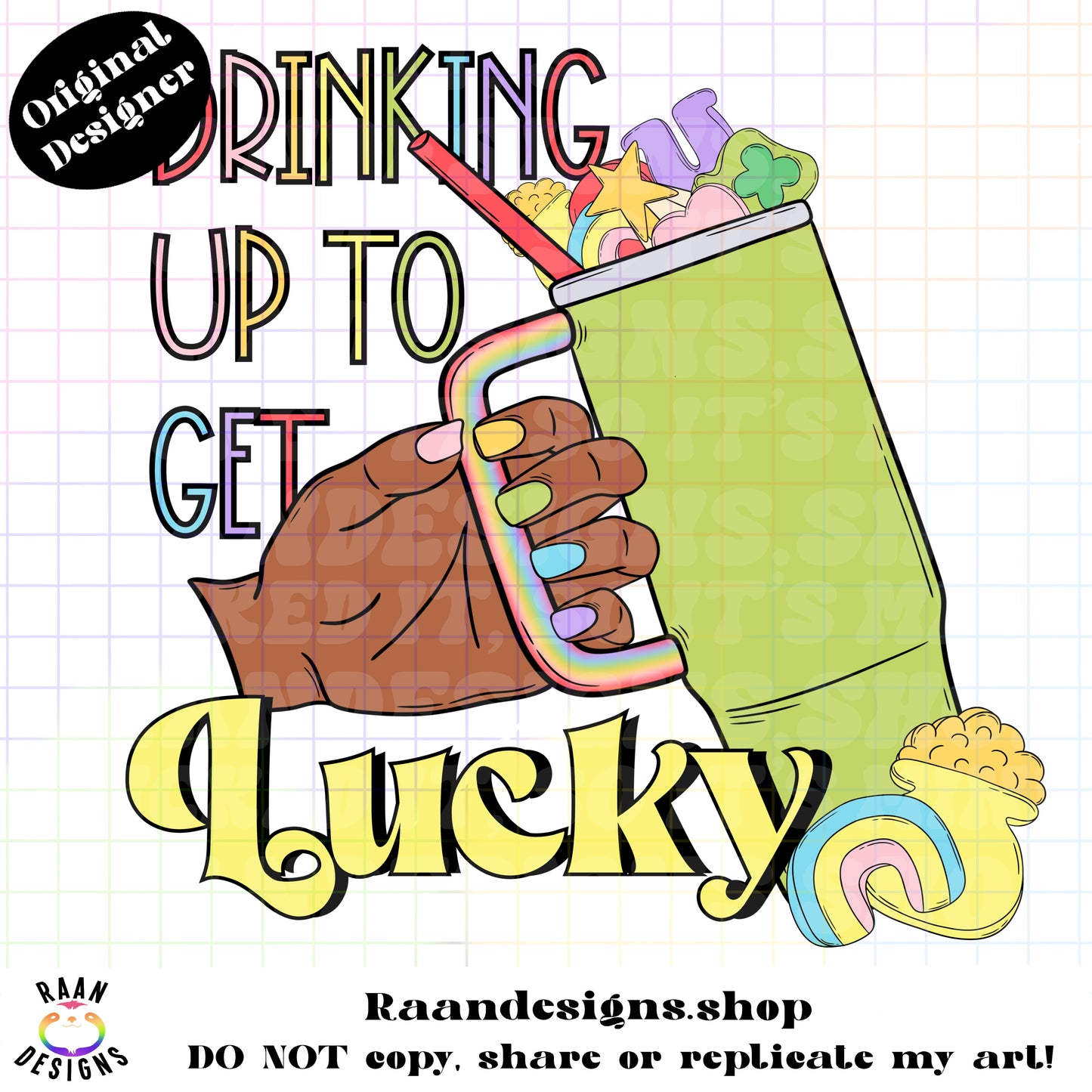 Drinking Up To Get Lucky-BOTH Skin Tones