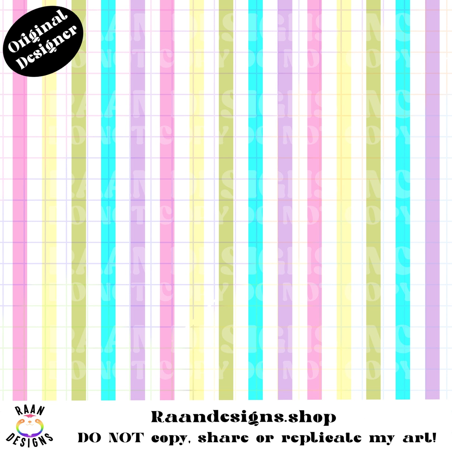 Pastel Horizonal Line Seamless Pattern