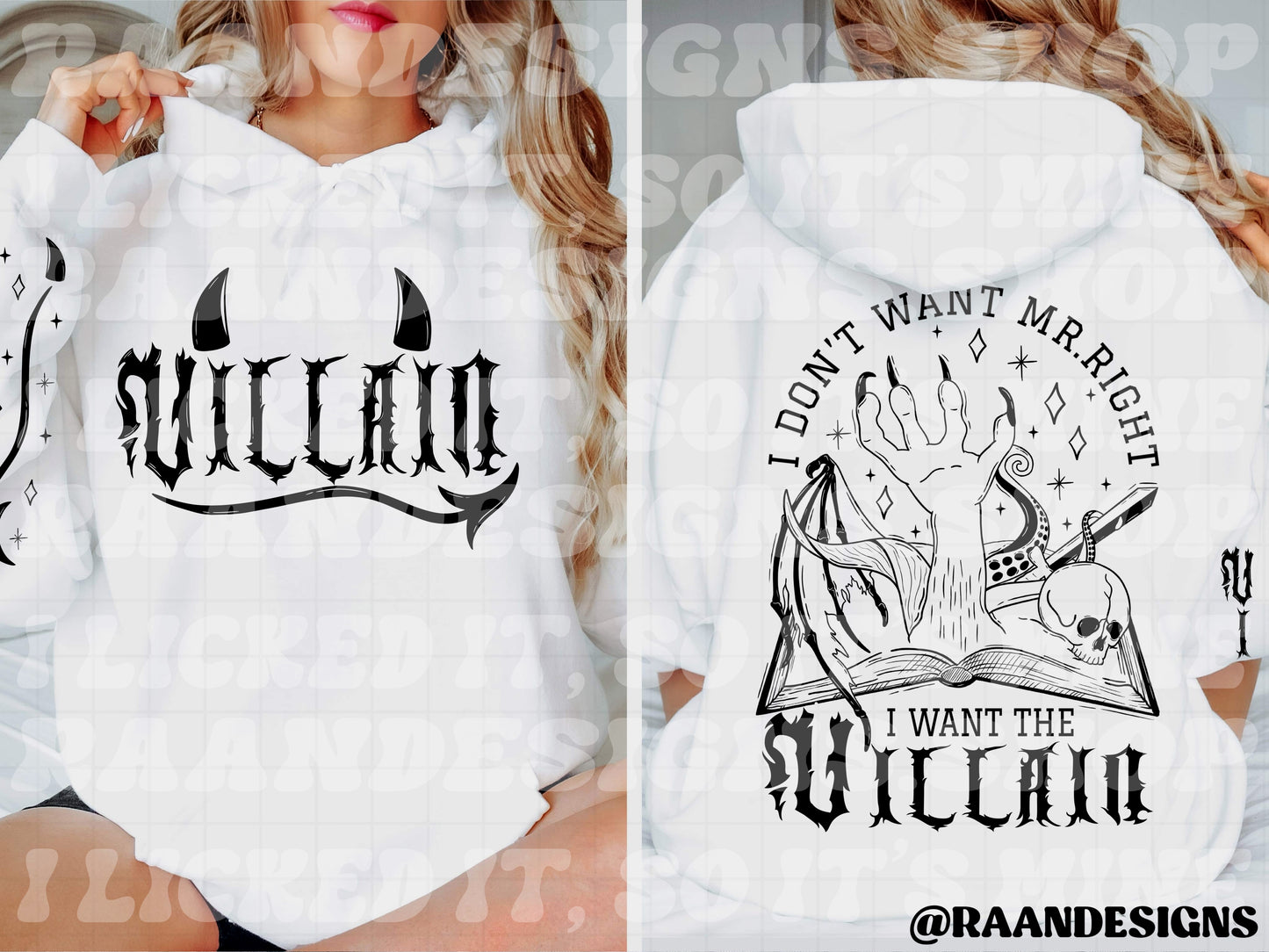 I Want The Villain-FRONT Design-Pocket