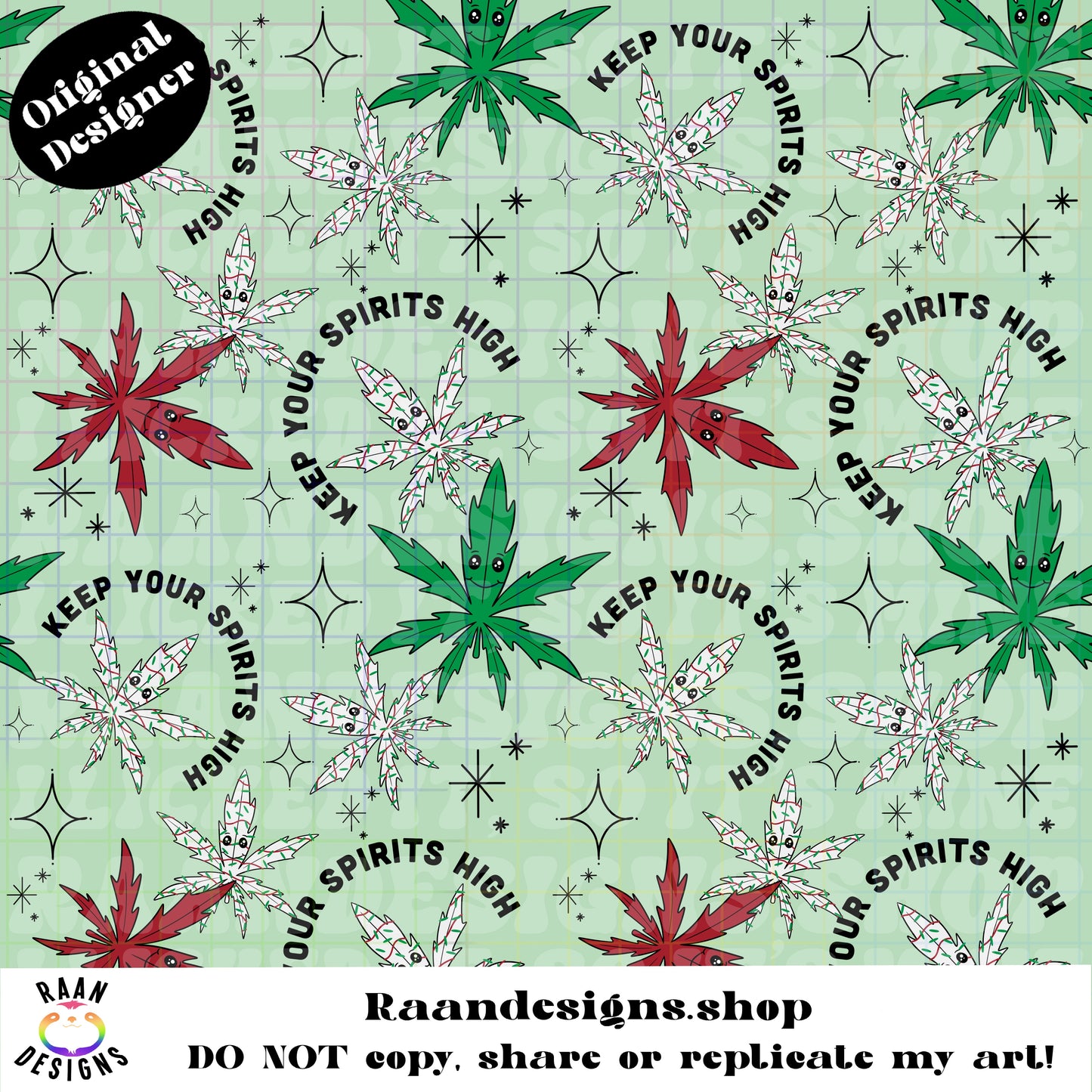 High Spirits-Seamless-Green
