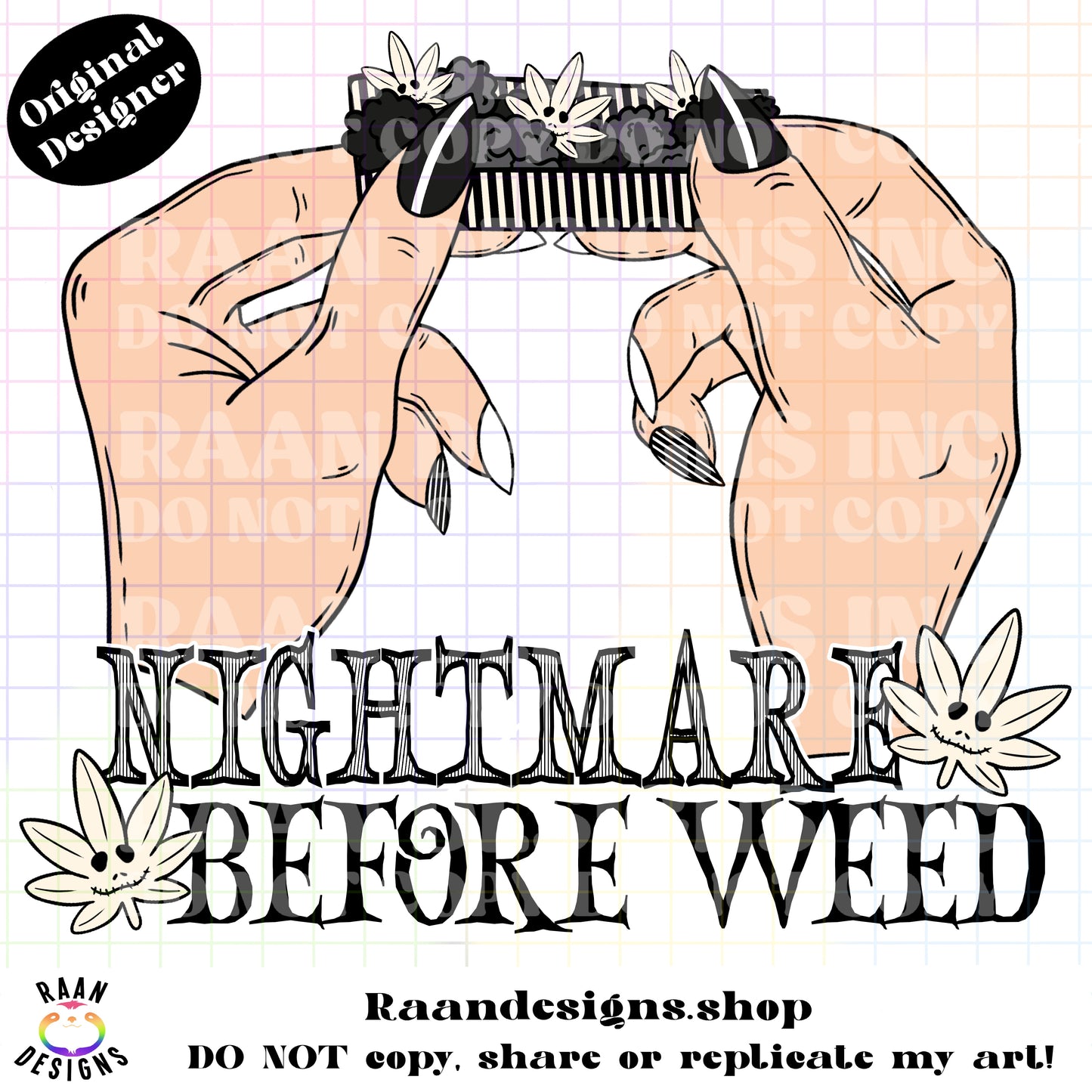 Nightmare Before Weed-BOTH Skintones