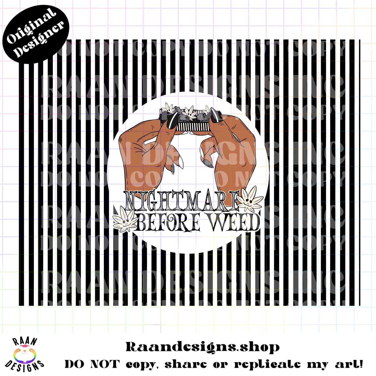 Nightmare Before Weed-Tumbler-BOTH Skintones