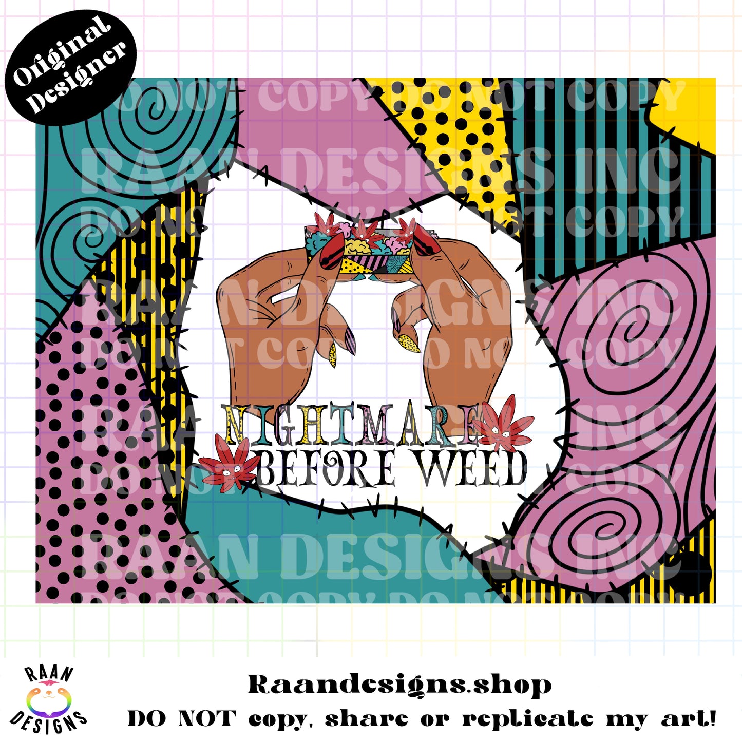 Sally Nightmare Before Weed-Tumbler-BOTH Skintones