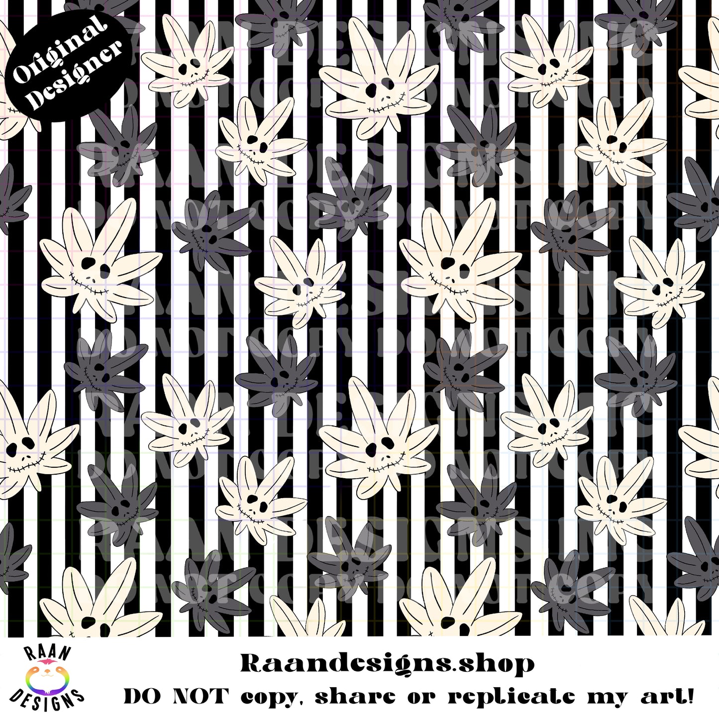 Skellington Weed Seamless