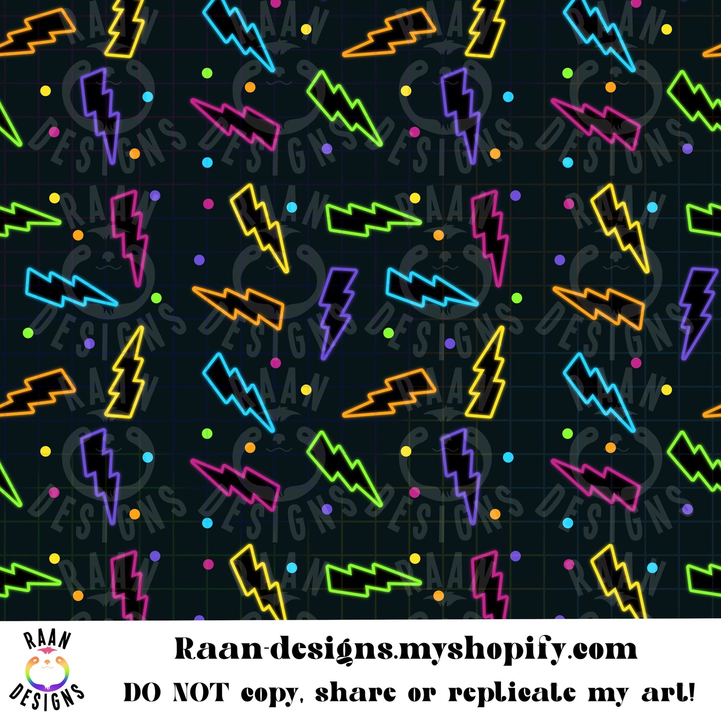 Rainbow Lightning Bolt