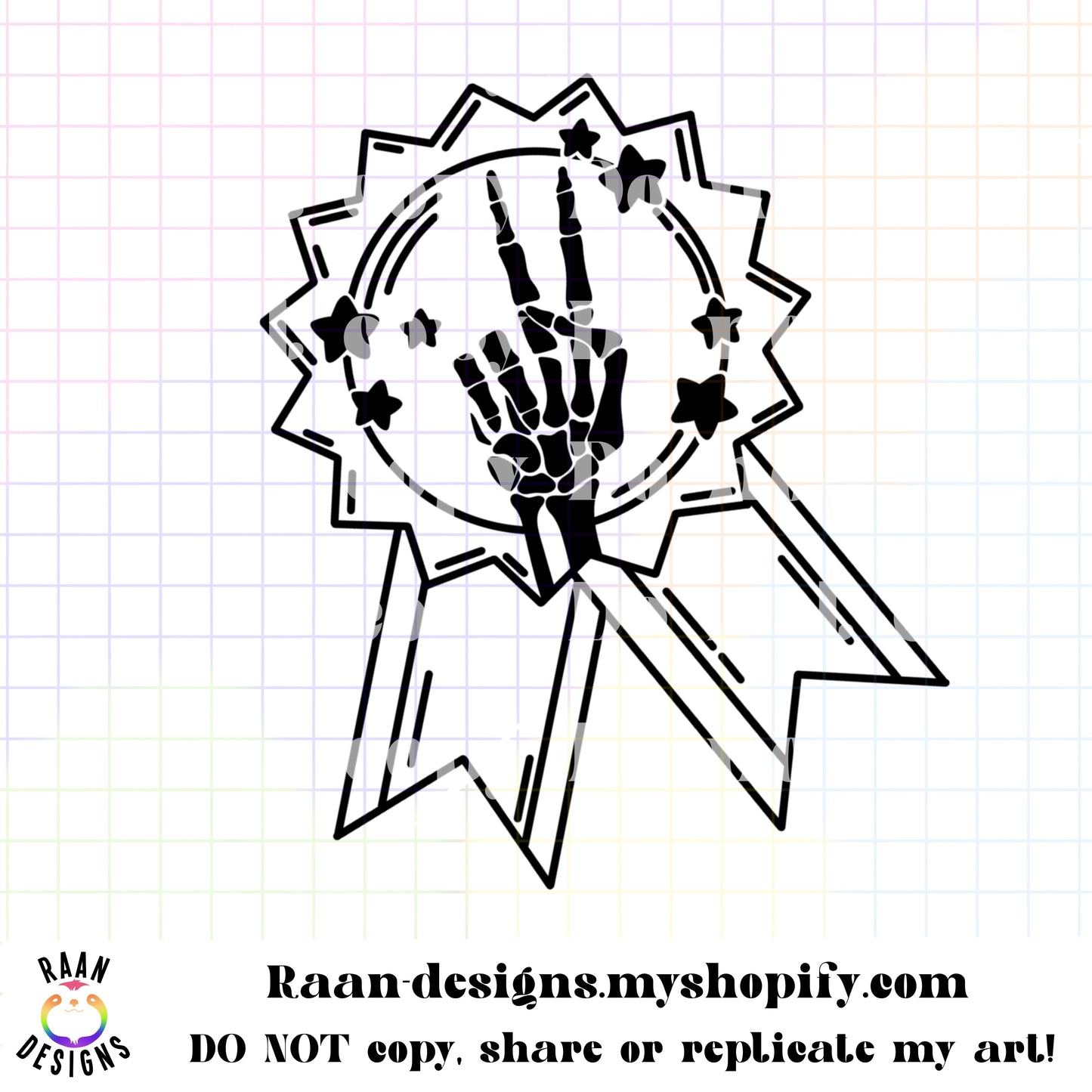 Peace Skelly in Ribbon