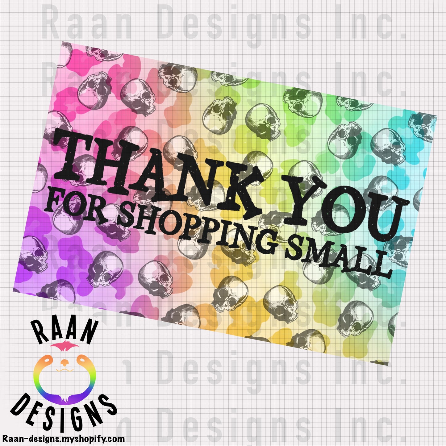 Rainbow Skull-Thank You