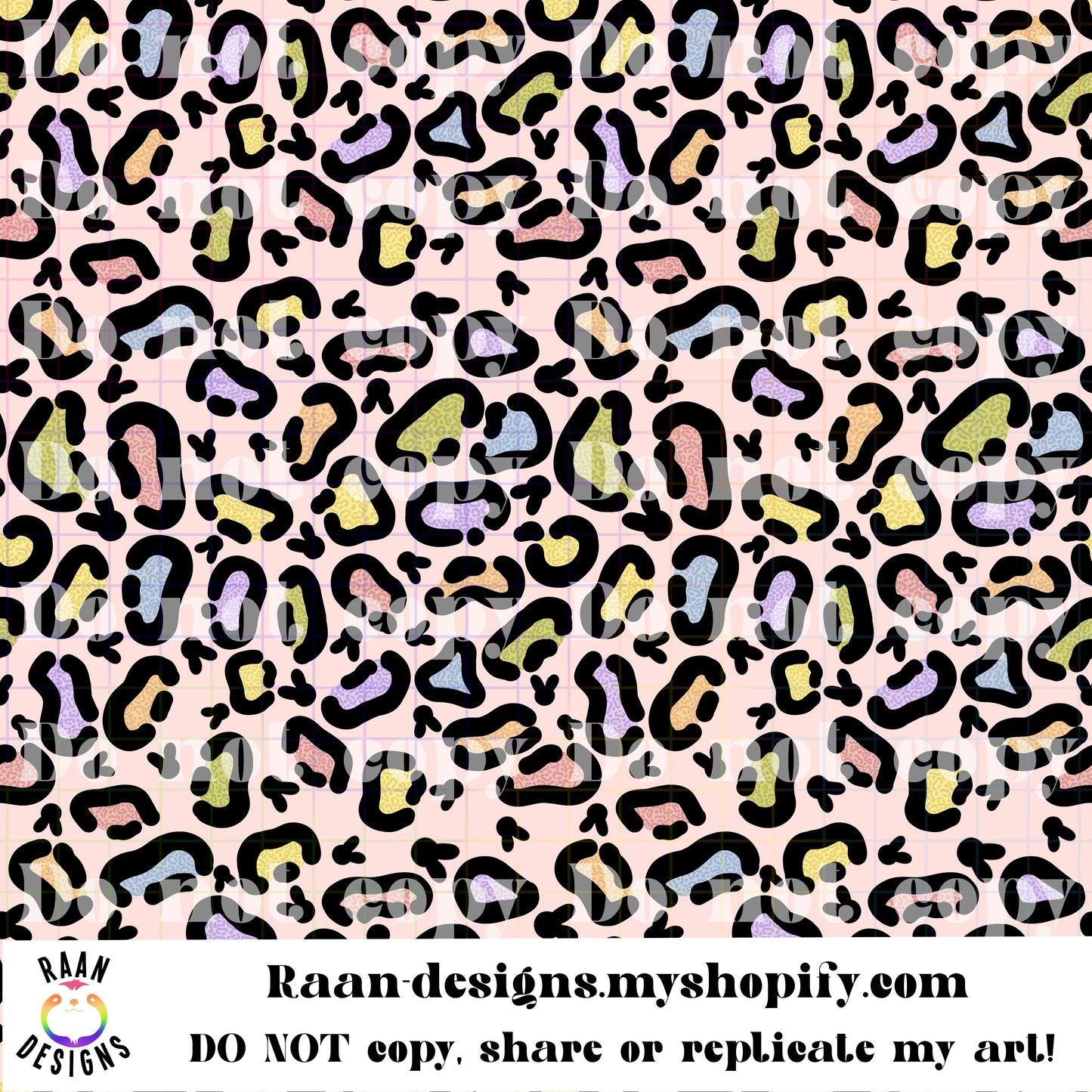 Bunny Cheetah on Cheetah-Small Print-Seamless