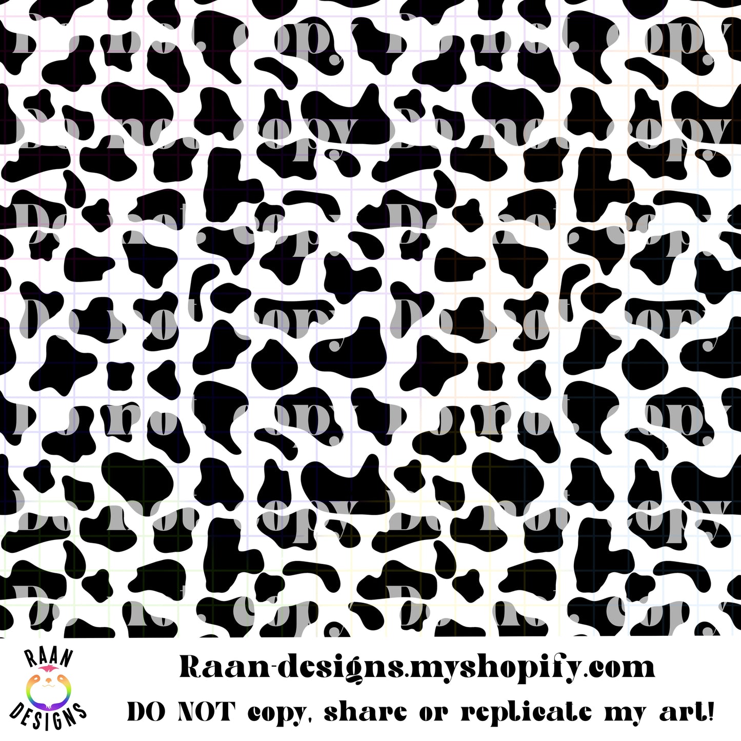 Cow Print Seamless Pattern
