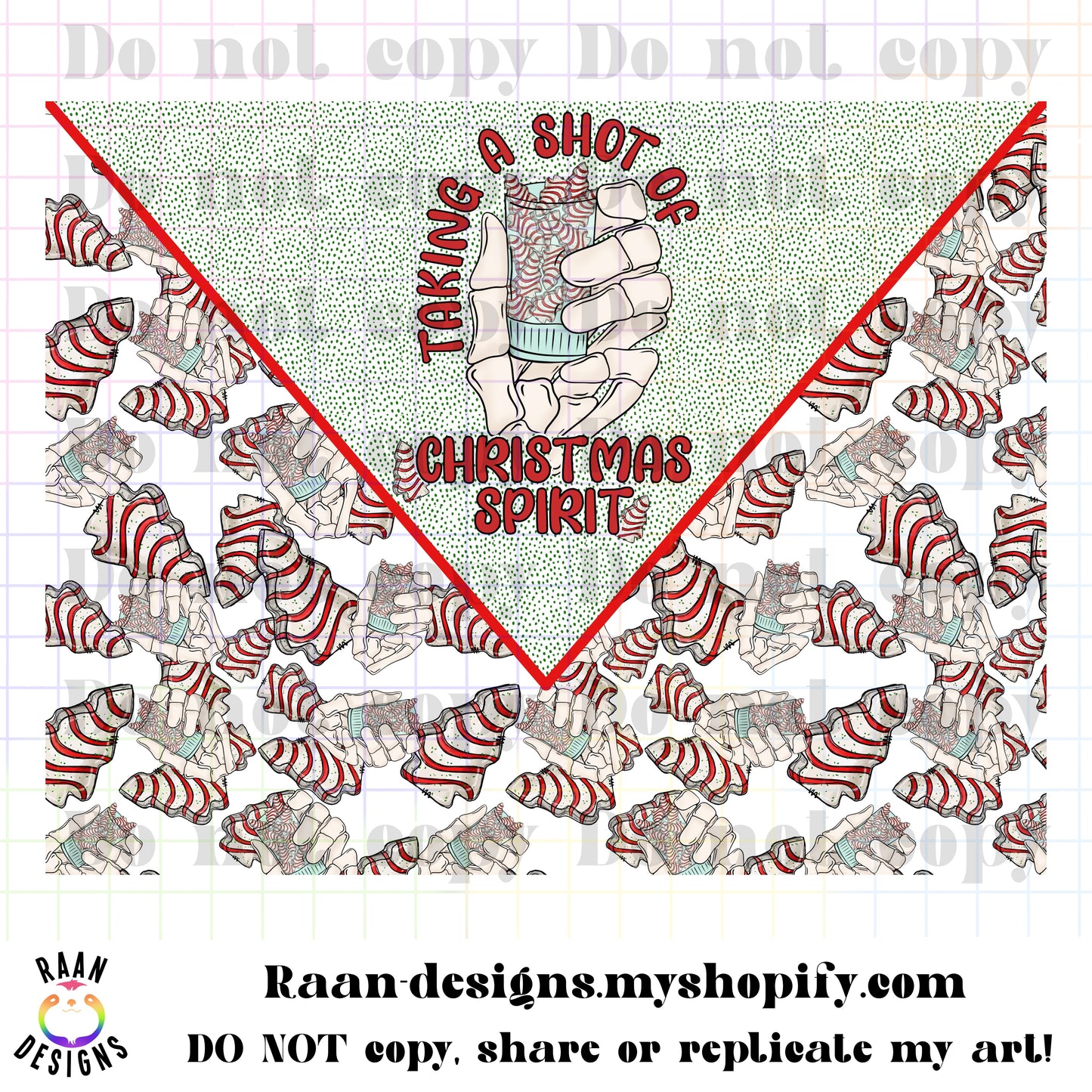 Taking A Shot of Christmas Spirit-Tumbler Wrap